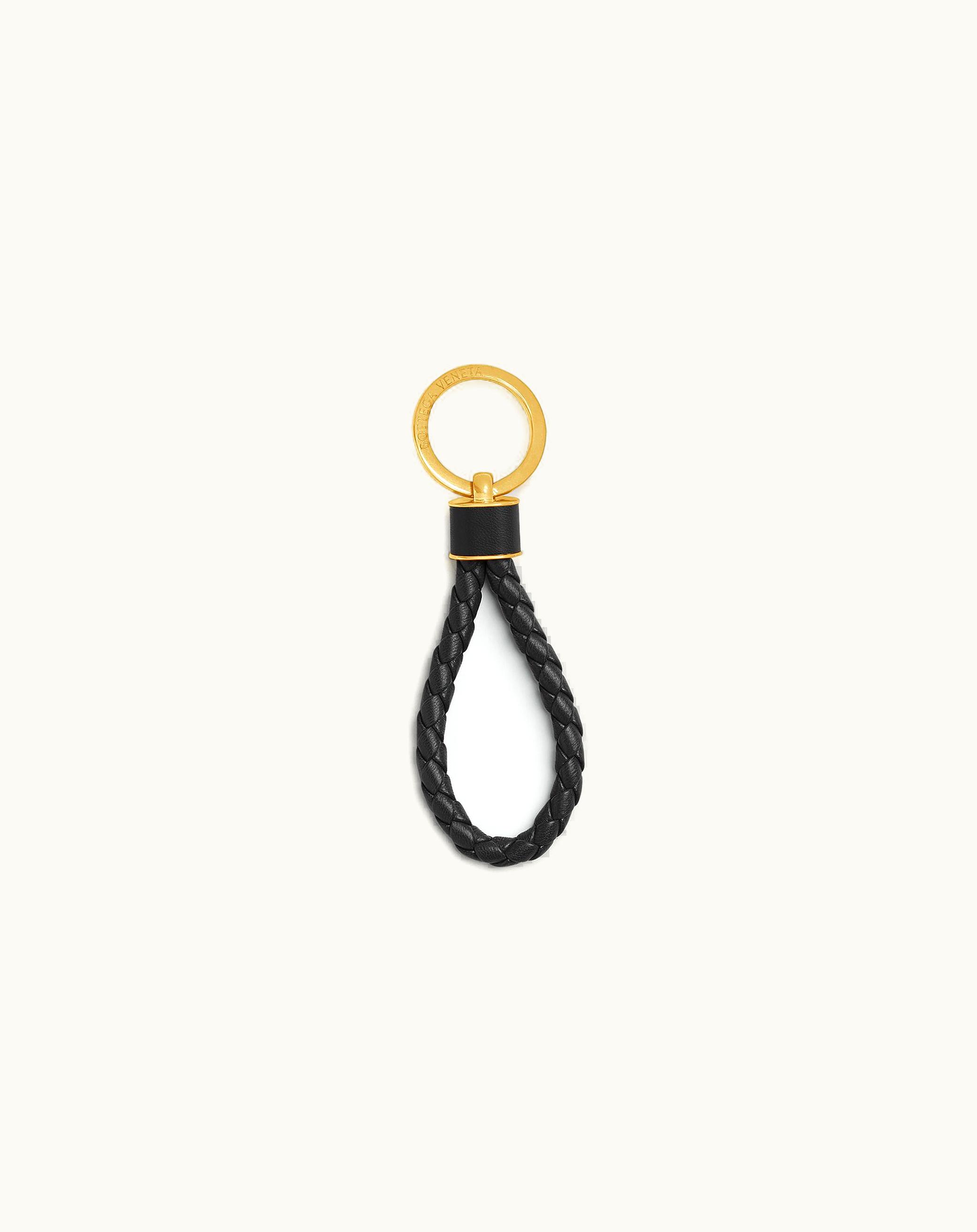 Bottega Veneta Bottega Veneta Women's Intreccio Key Ring In Black