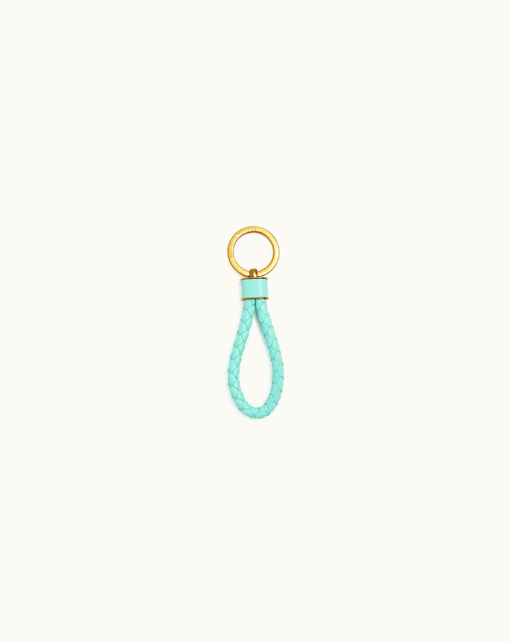 Bottega Veneta Bottega Veneta Women's Intreccio Key Ring In Celadon