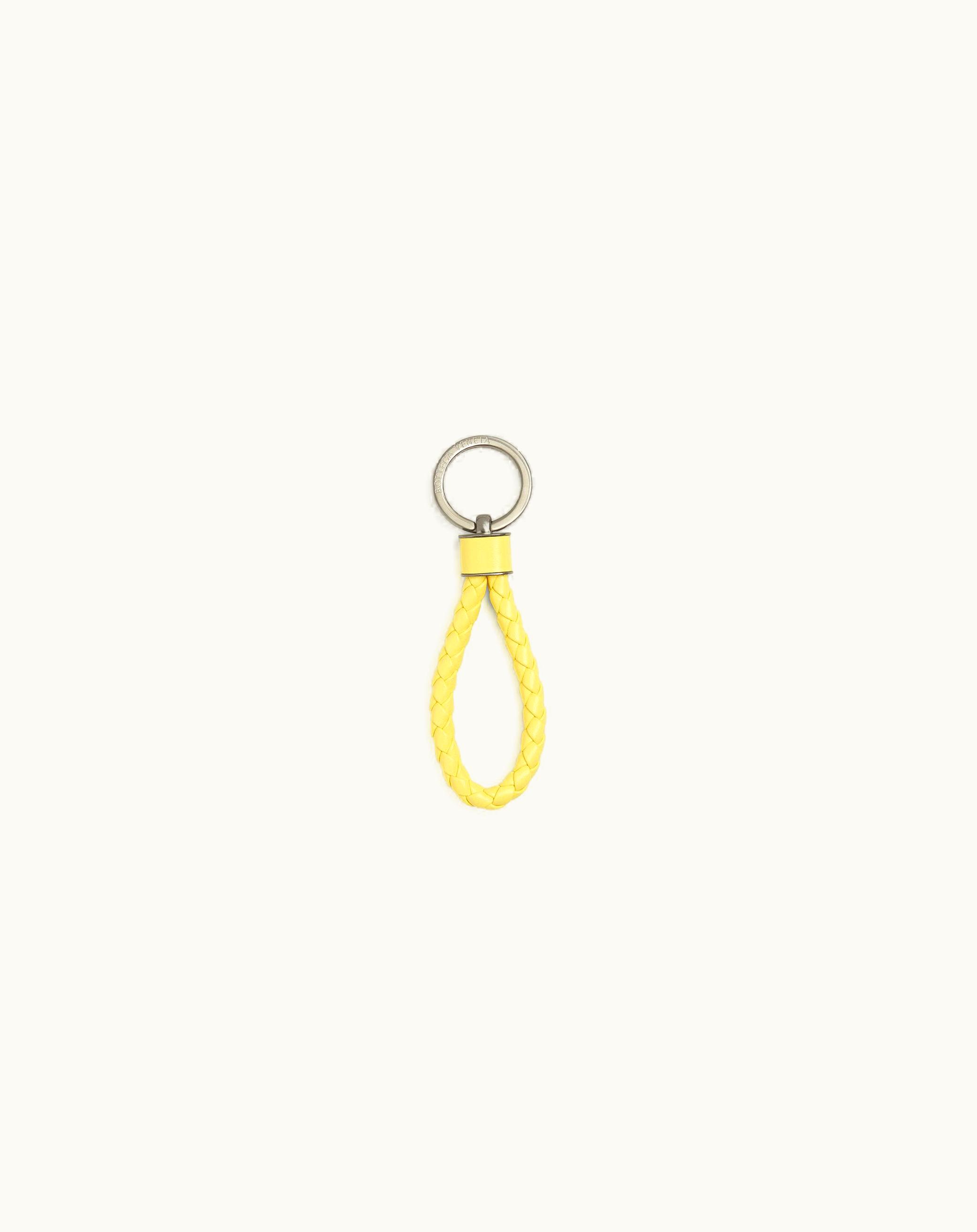 Bottega Veneta Bottega Veneta Women's Intreccio Key Ring In Sherbert