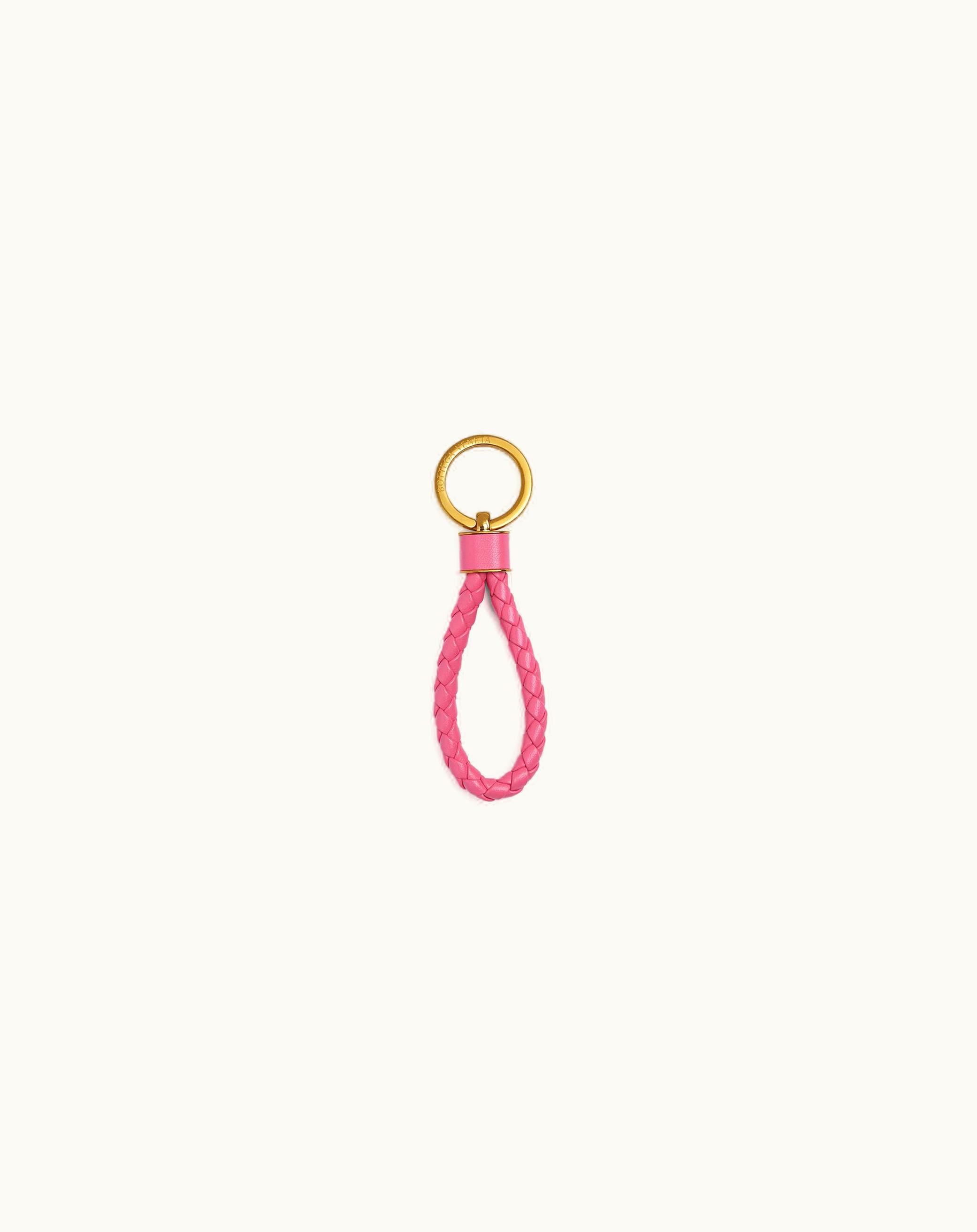 Bottega Veneta Bottega Veneta Women's Intreccio Key Ring In Milkshake