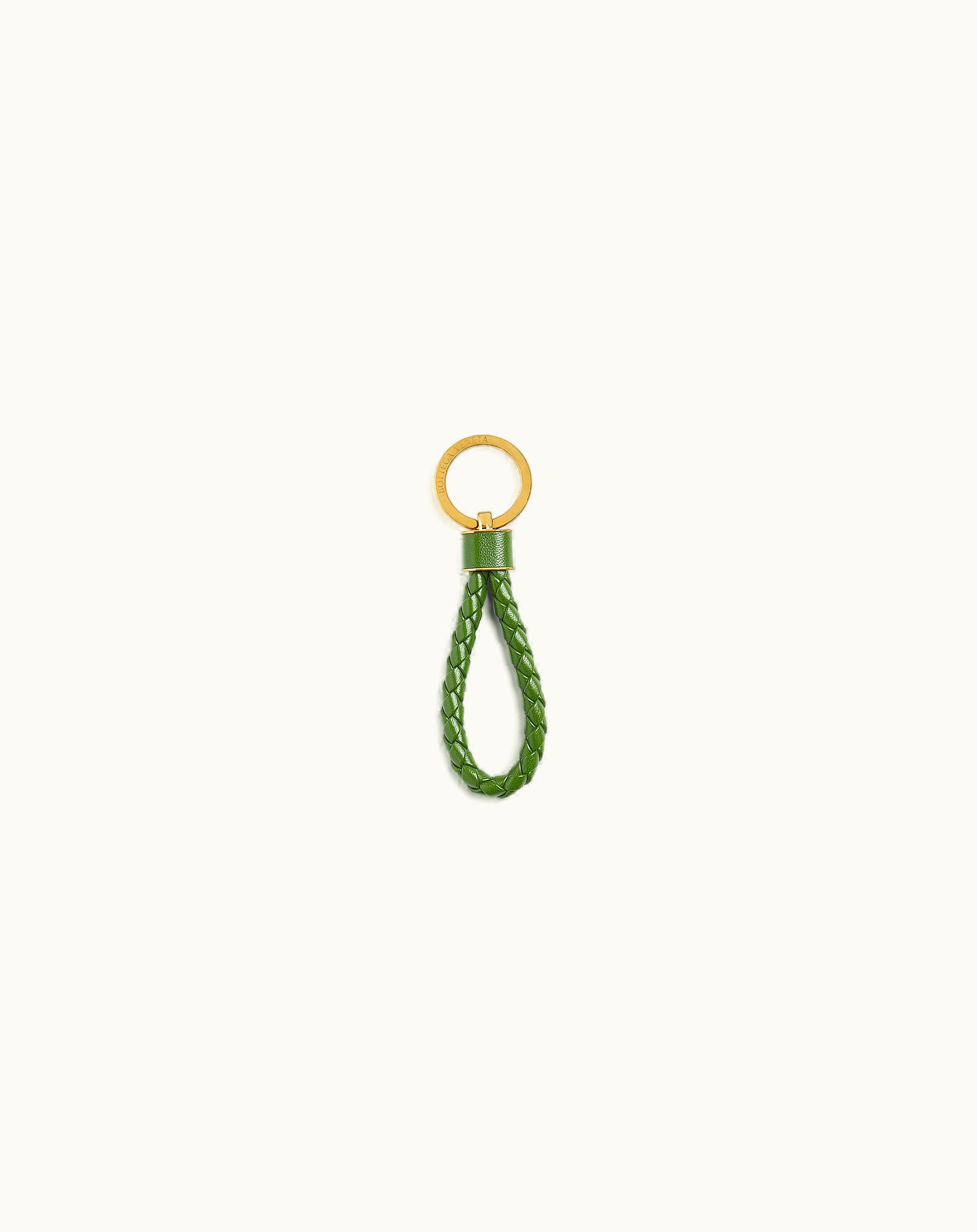 Bottega Veneta Bottega Veneta Women's Intreccio Key Ring In Avocado