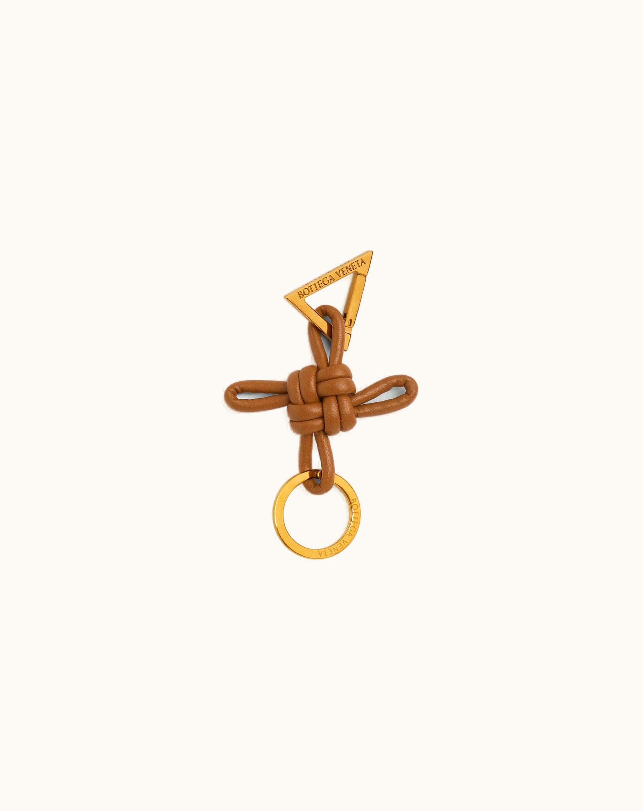 Bottega Veneta Bottega Veneta Women's Triangle Key Ring In Wood