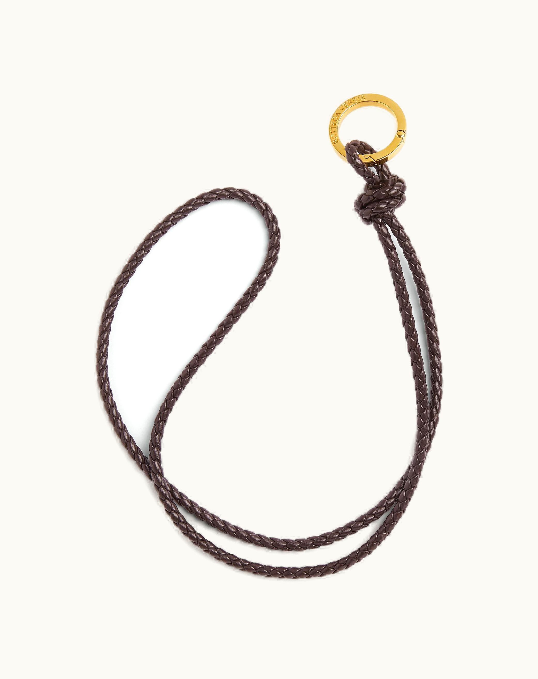 Bottega Veneta Bottega Veneta Women's Intreccio Long Key Ring In Fondant