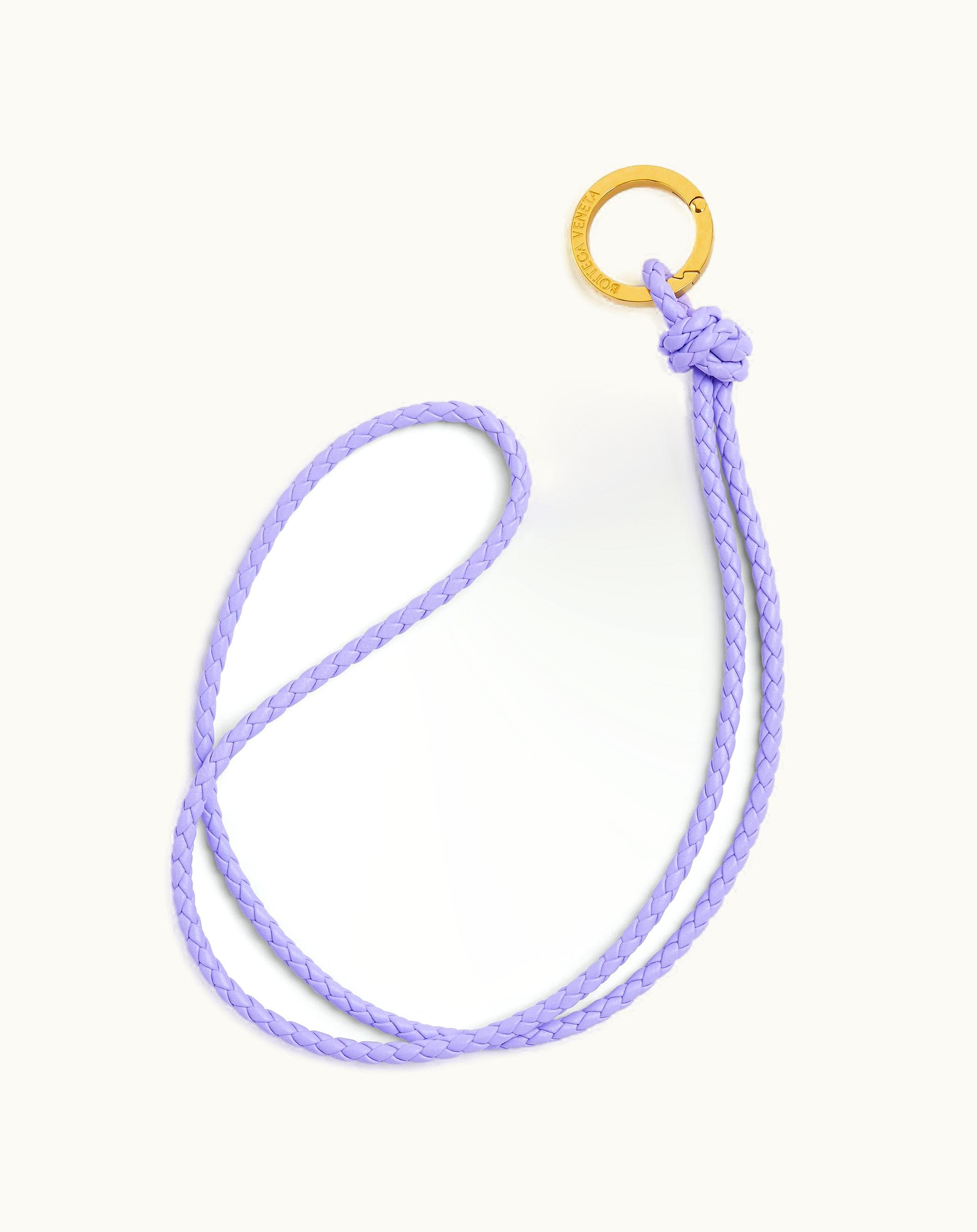 Bottega Veneta Bottega Veneta Women's Intreccio Long Key Ring In Amethyst