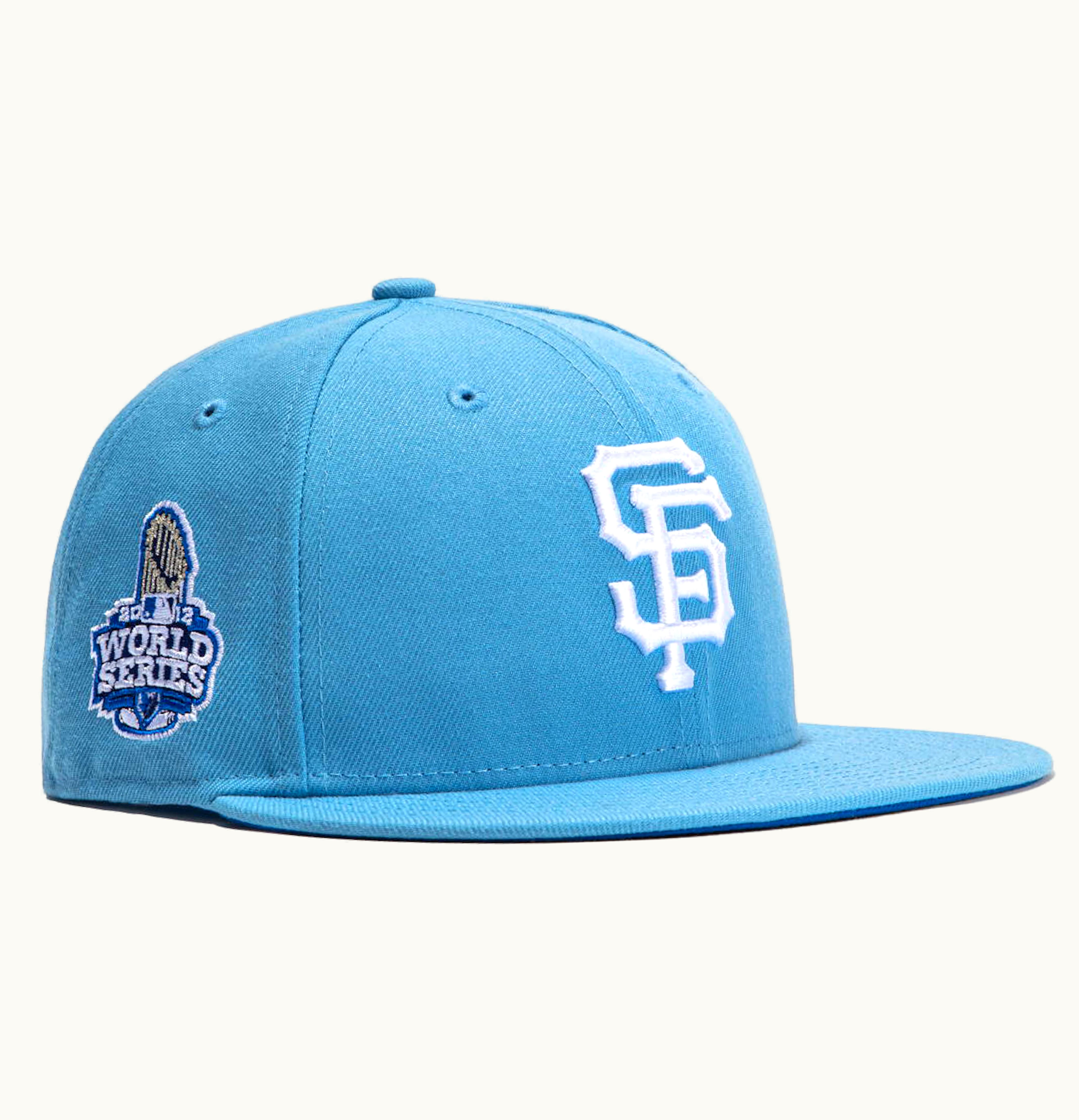 New Era New Era San Francisco Giants 2012 WS Iceberg Hat Club Exclusive 59Fifty Fitted Hat Light Blue Royal