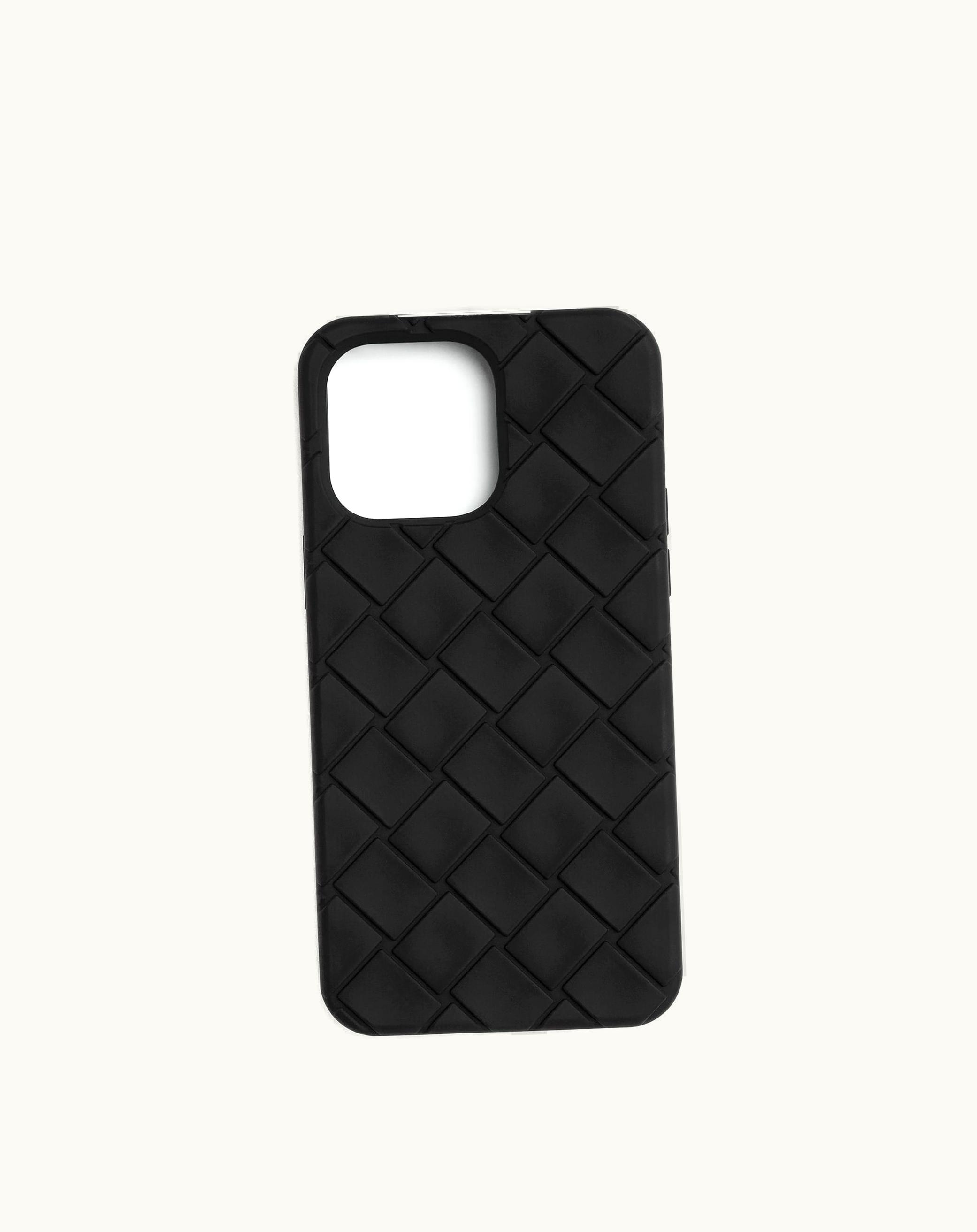 Bottega Veneta Bottega Veneta Men's Iphone 15 Pro Max Case In Black
