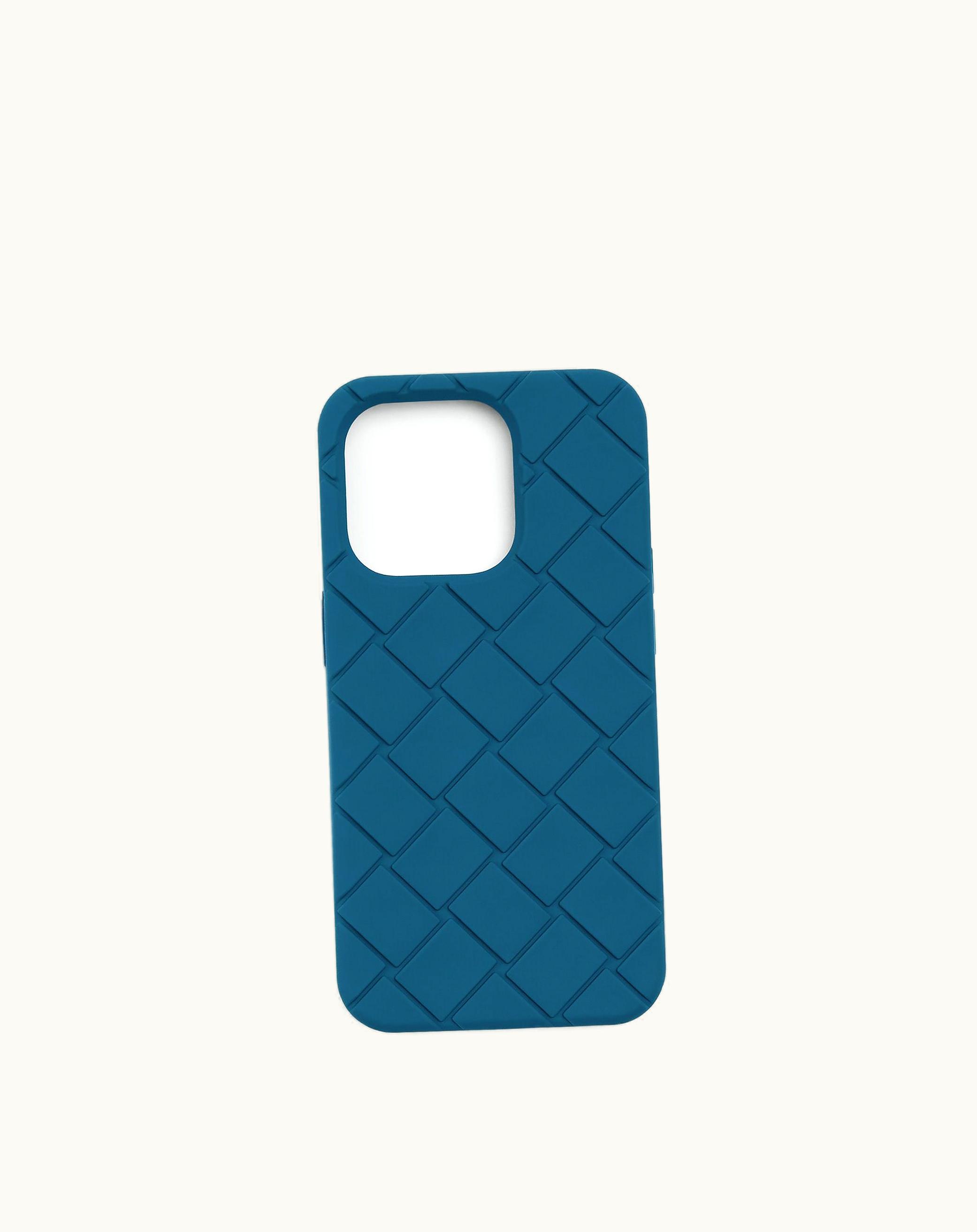 Bottega Veneta Bottega Veneta Men's Iphone 14 Pro Case In Deep Pacific