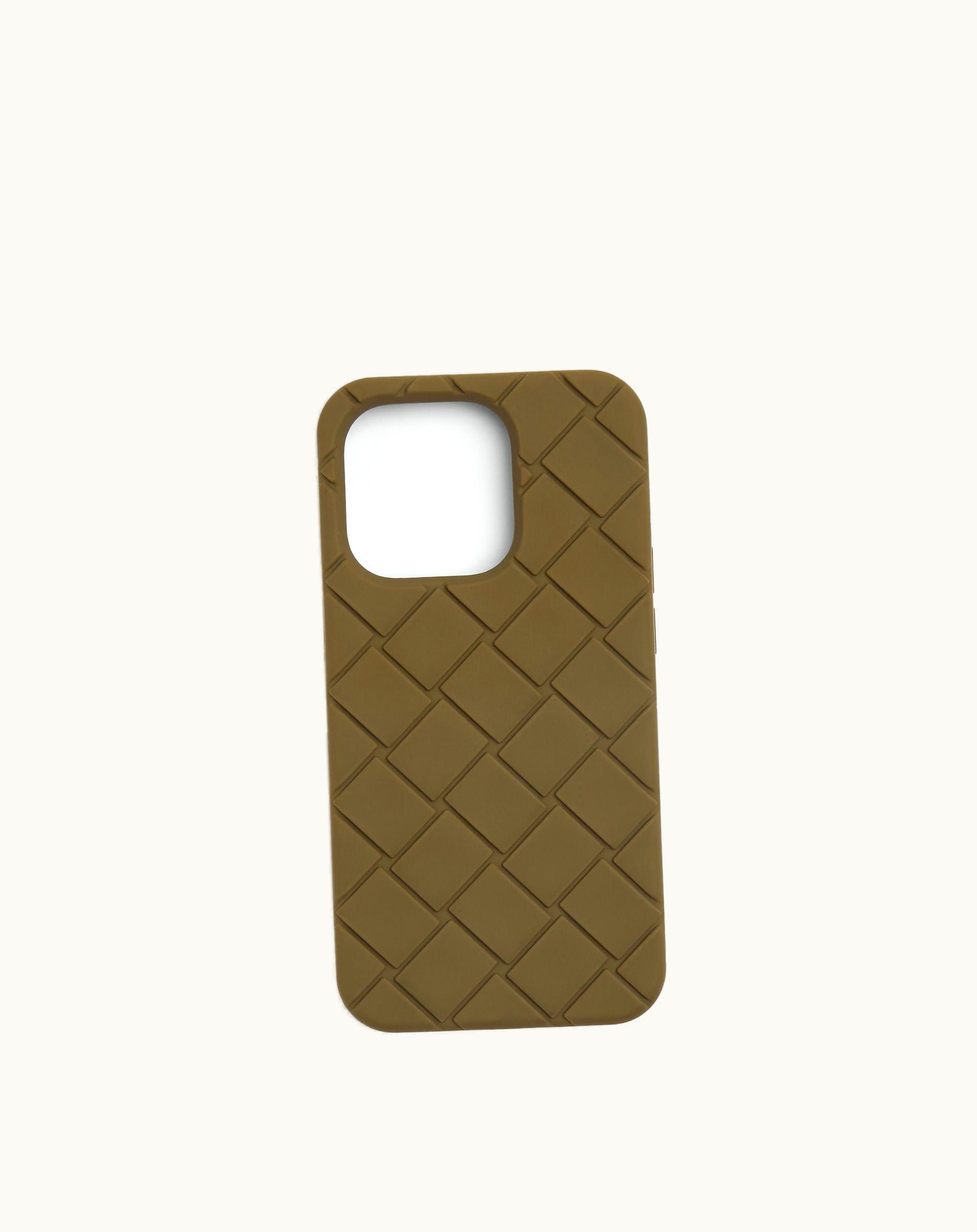 Bottega Veneta Bottega Veneta Men's Iphone 14 Pro Case In Mud