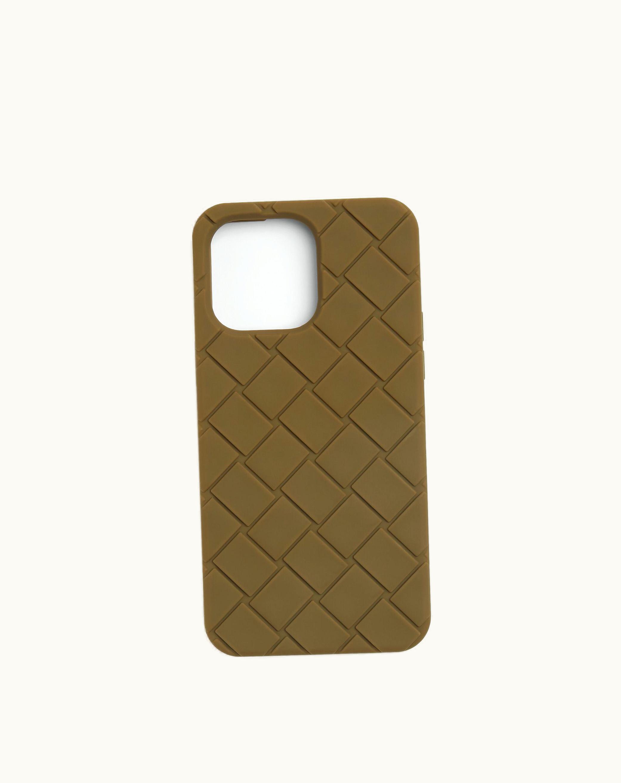 Bottega Veneta Bottega Veneta Men's Iphone 14 Pro Max Case In Mud