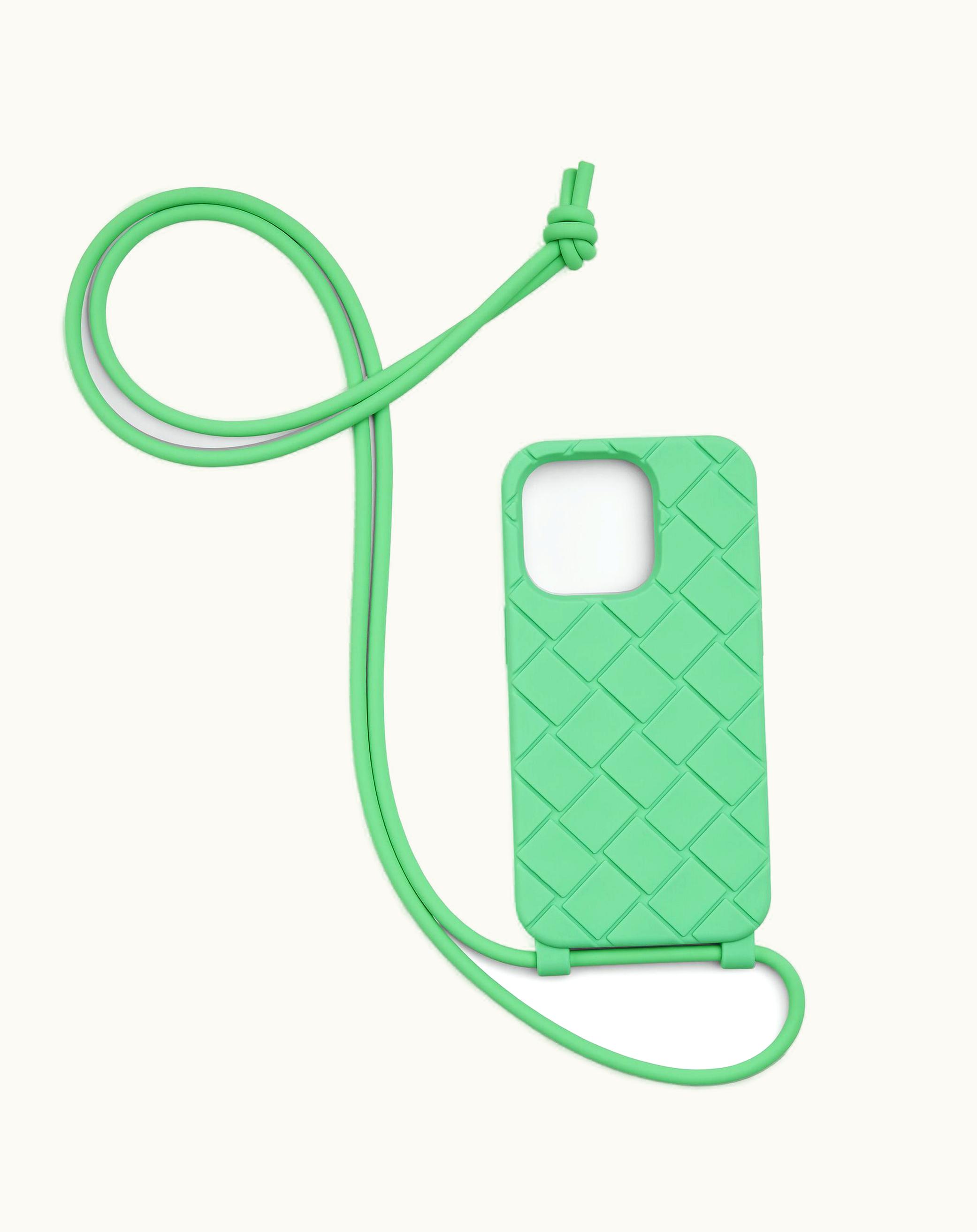 Bottega Veneta Bottega Veneta Men's Iphone 14 Pro Case On Strap In Siren