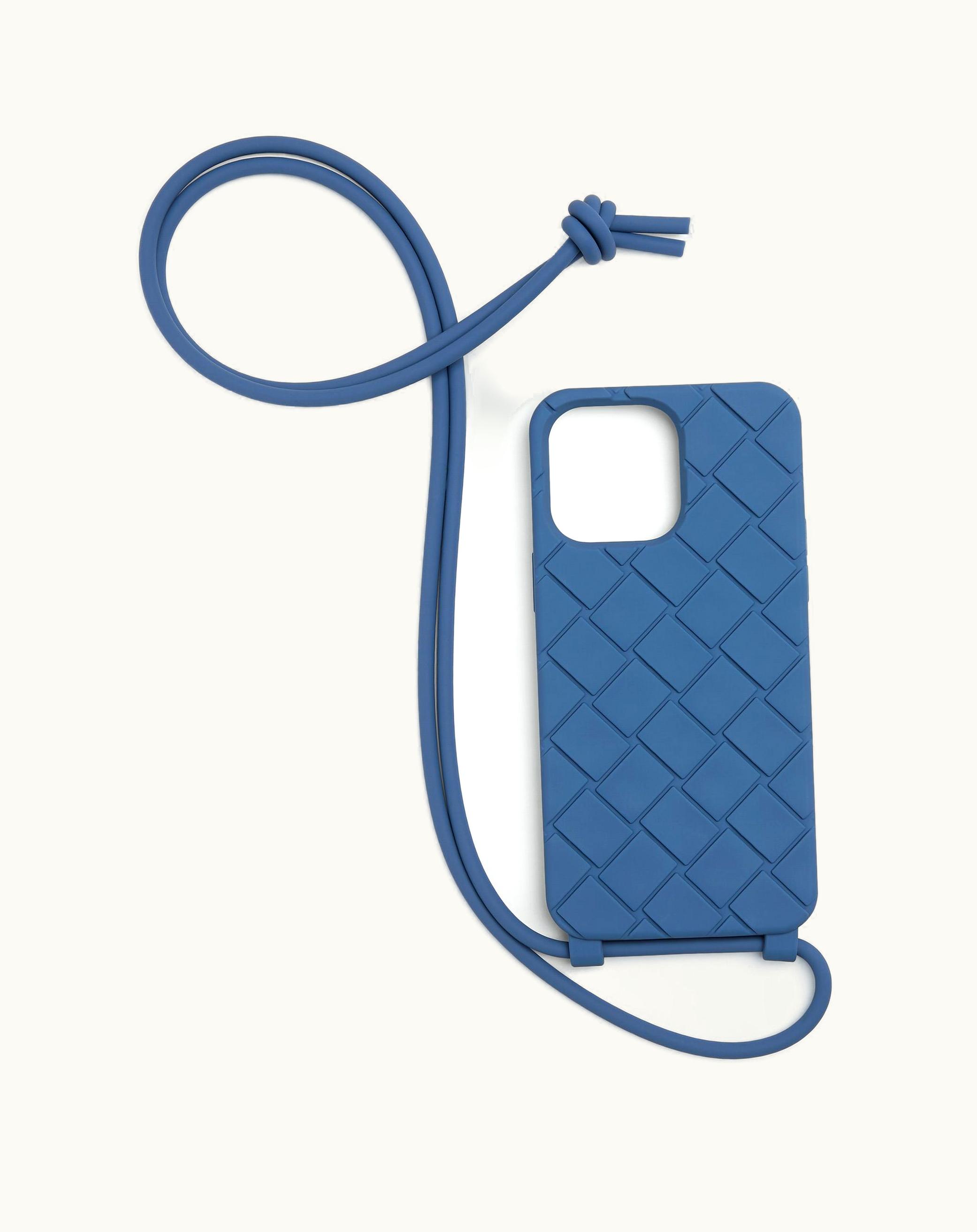Bottega Veneta Bottega Veneta Men's Iphone 14 Pro Max Case On Strap In Surf