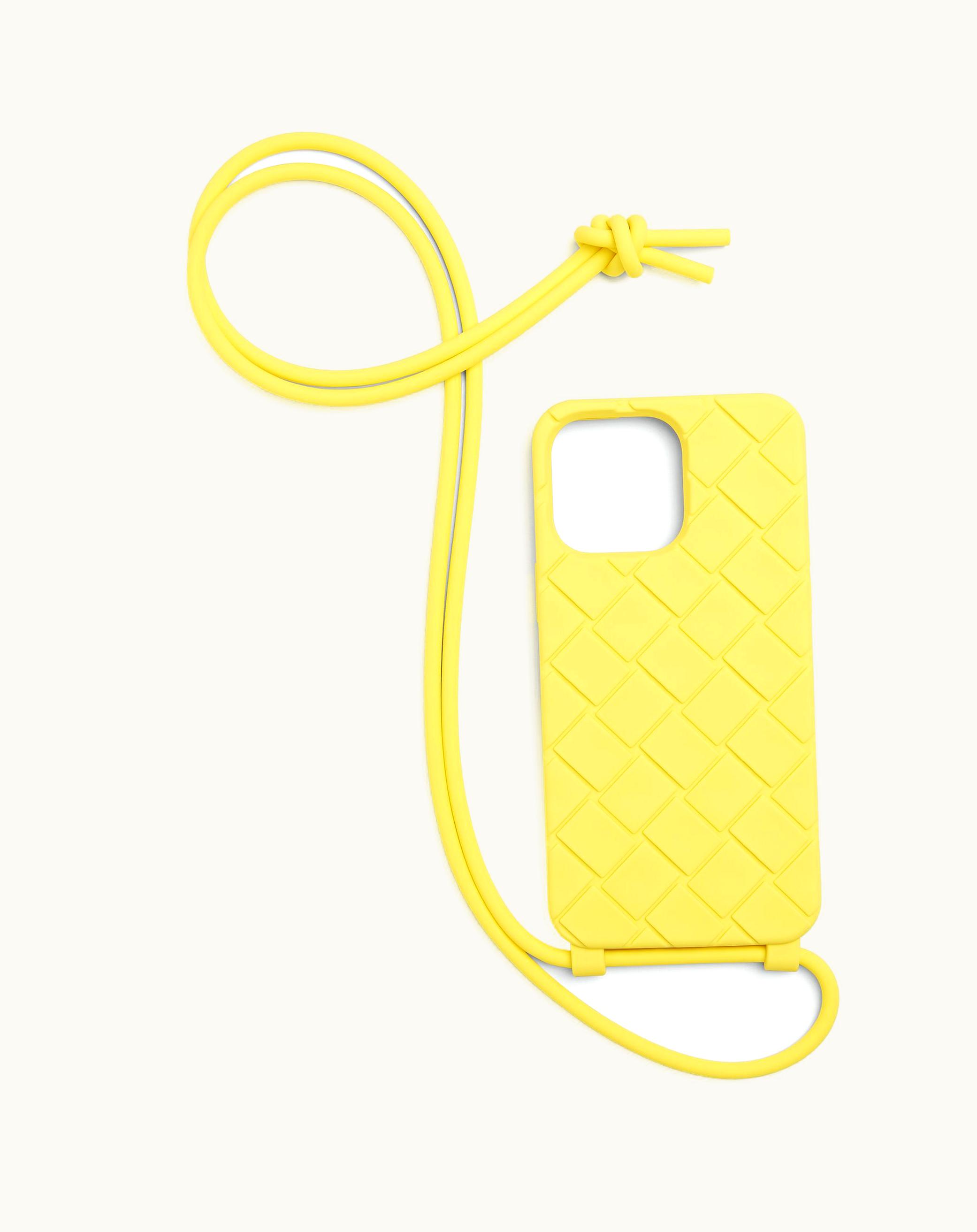 Bottega Veneta Bottega Veneta Men's Iphone 14 Pro Max Case On Strap In Sherbert