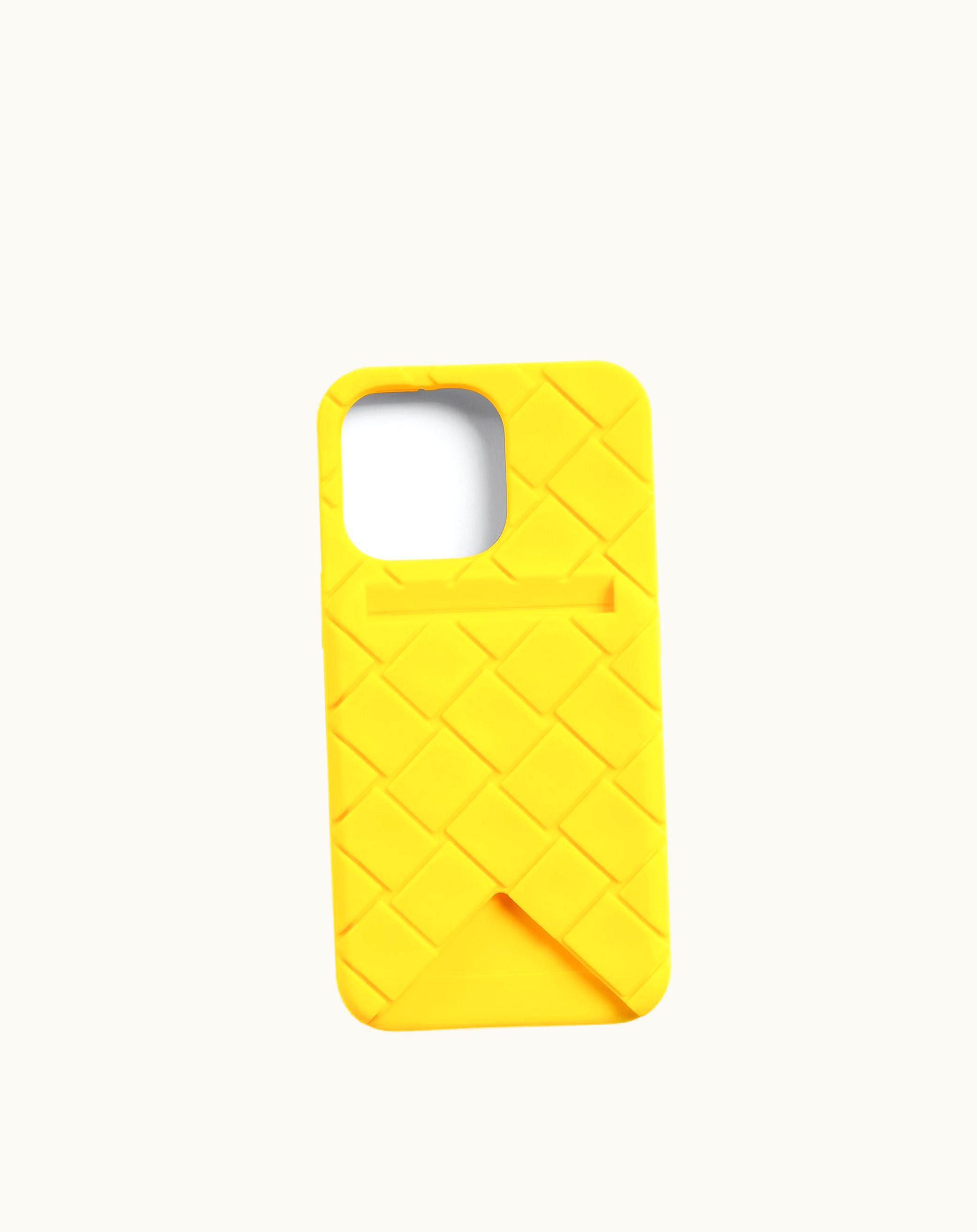 Bottega Veneta Bottega Veneta Men's Iphone 13 Pro Case In Lemon