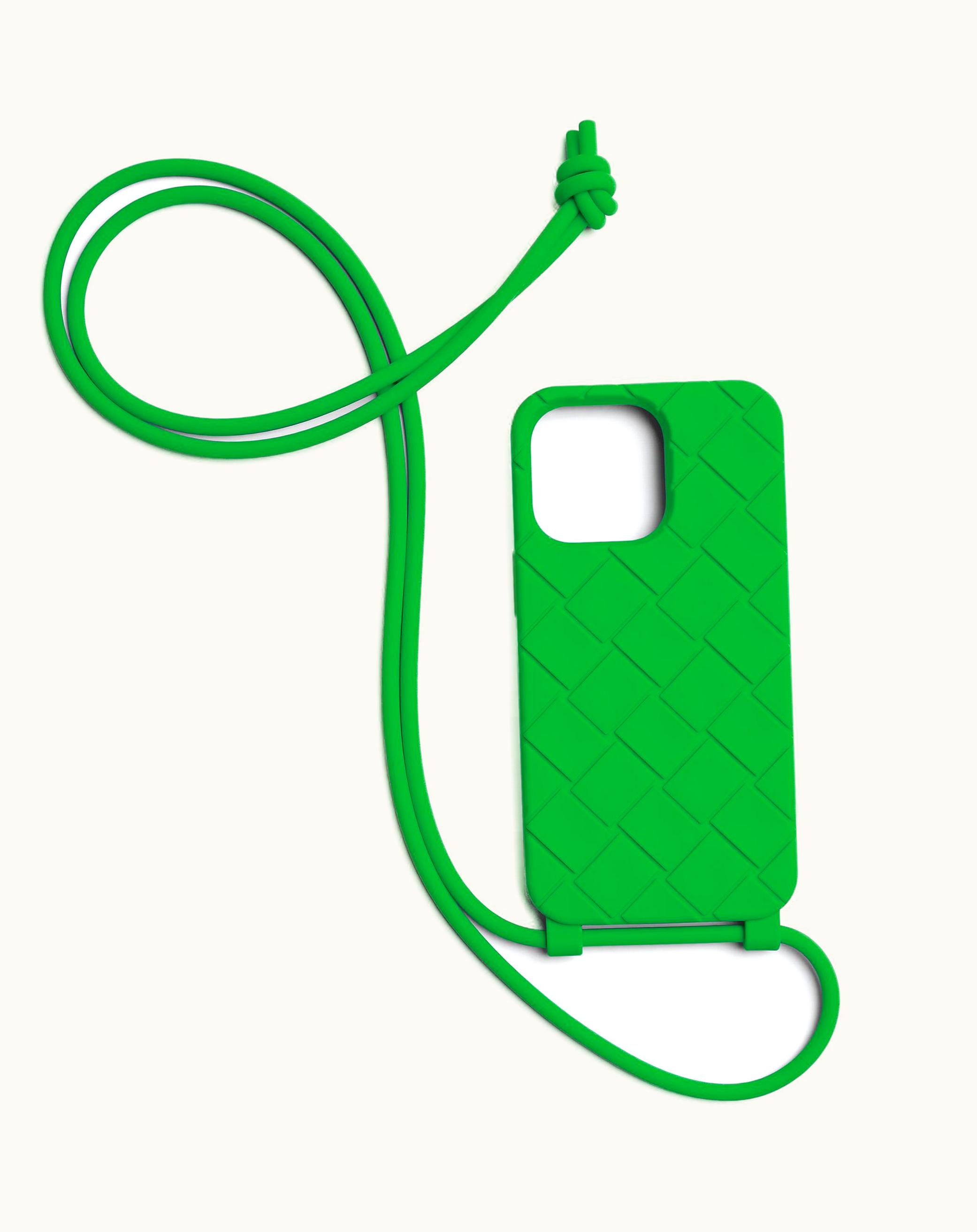 Bottega Veneta Bottega Veneta Men's Iphone 13 Pro Case On Strap In Parakeet