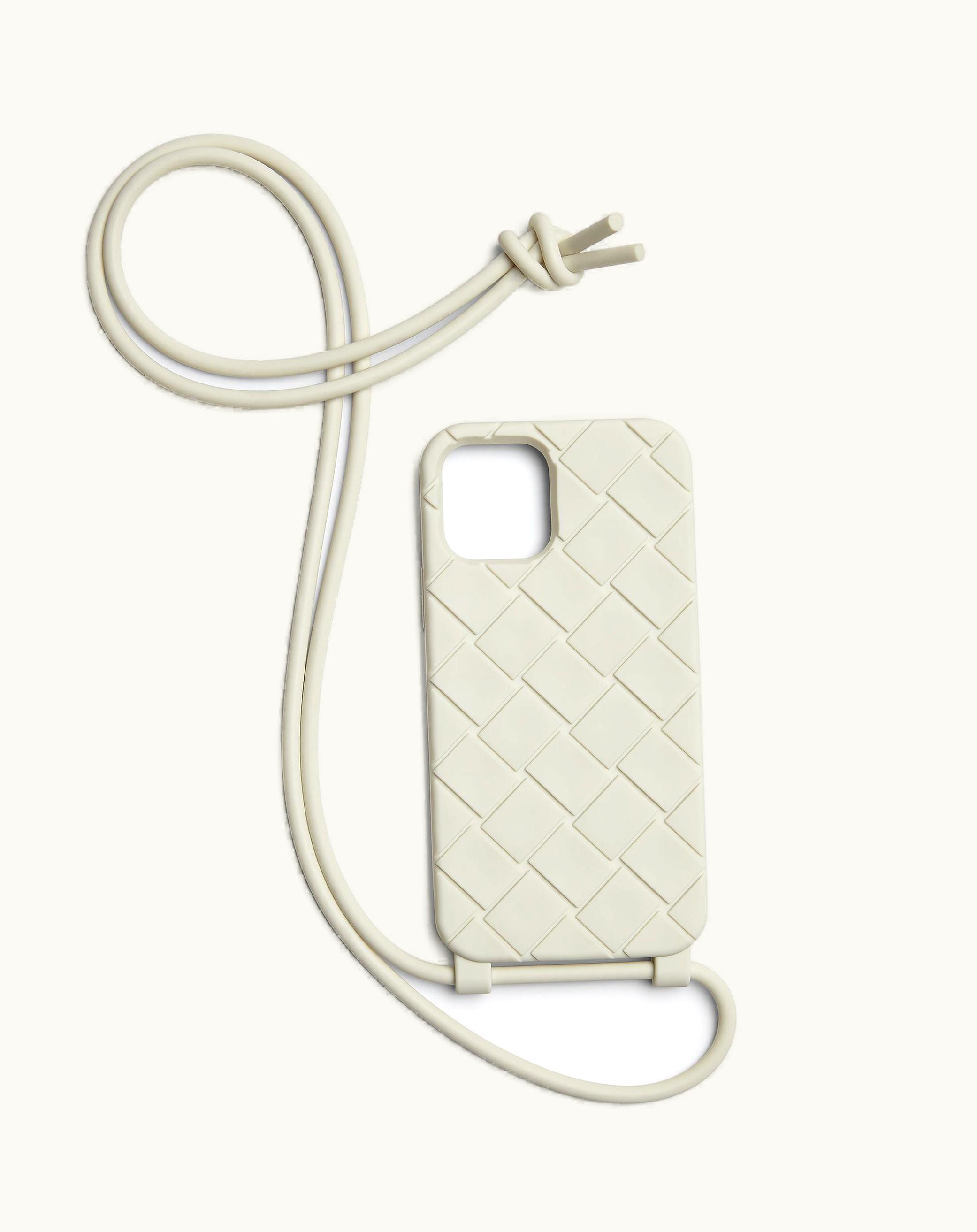 Bottega Veneta Bottega Veneta Iphone 13 Pro Case On Strap In White