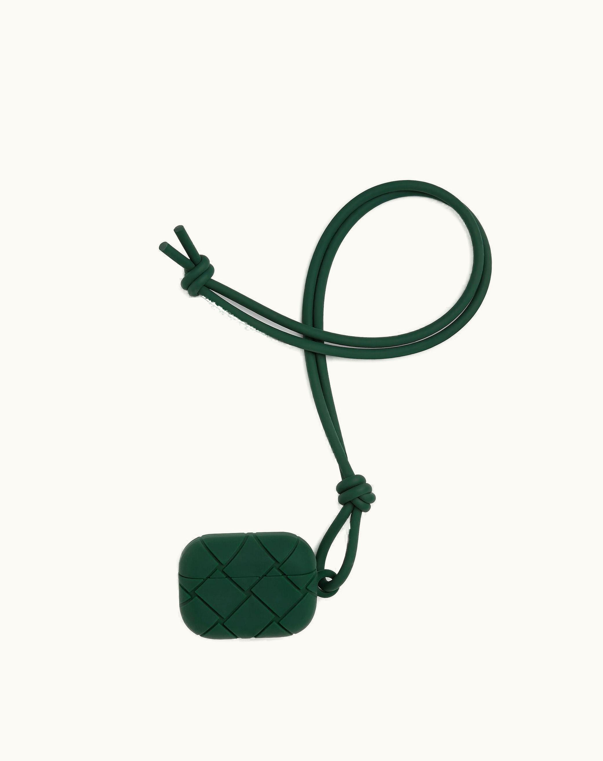 Bottega Veneta Bottega Veneta Men's Airpods Pro Case In Emerald Green