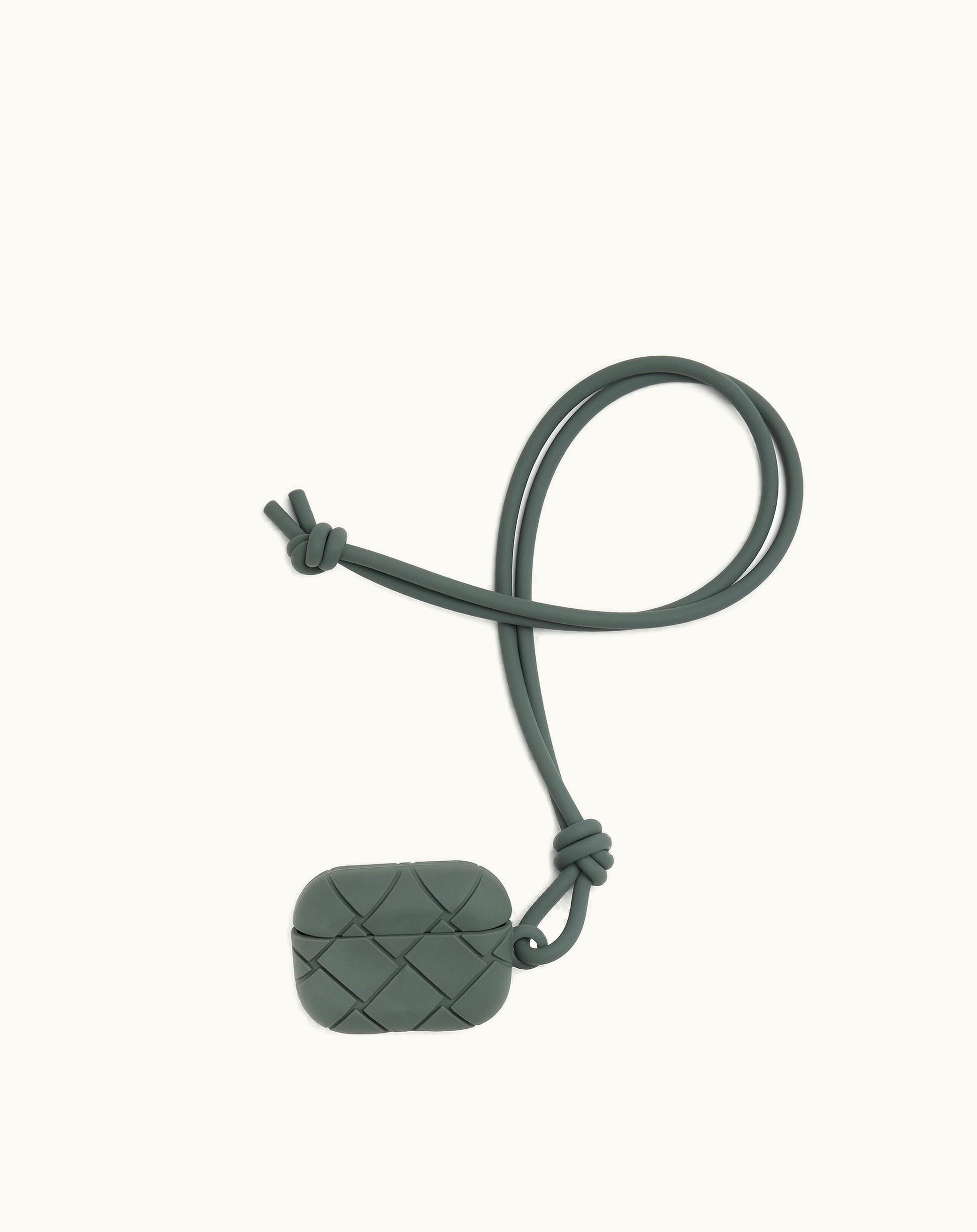 Bottega Veneta Bottega Veneta Men's Airpods Pro Case In Slate