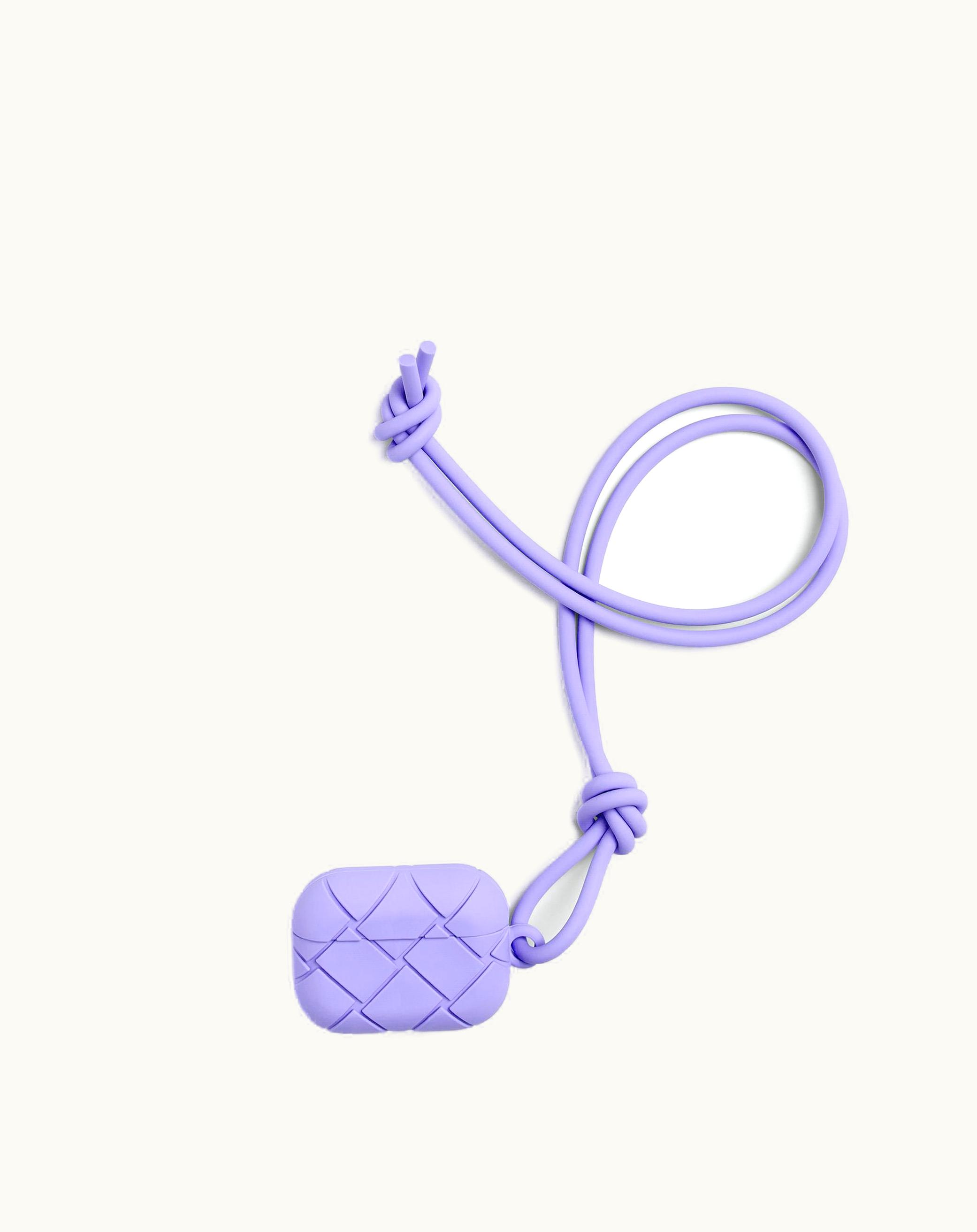 Bottega Veneta Bottega Veneta Men's Airpods Pro Case In Amethyst