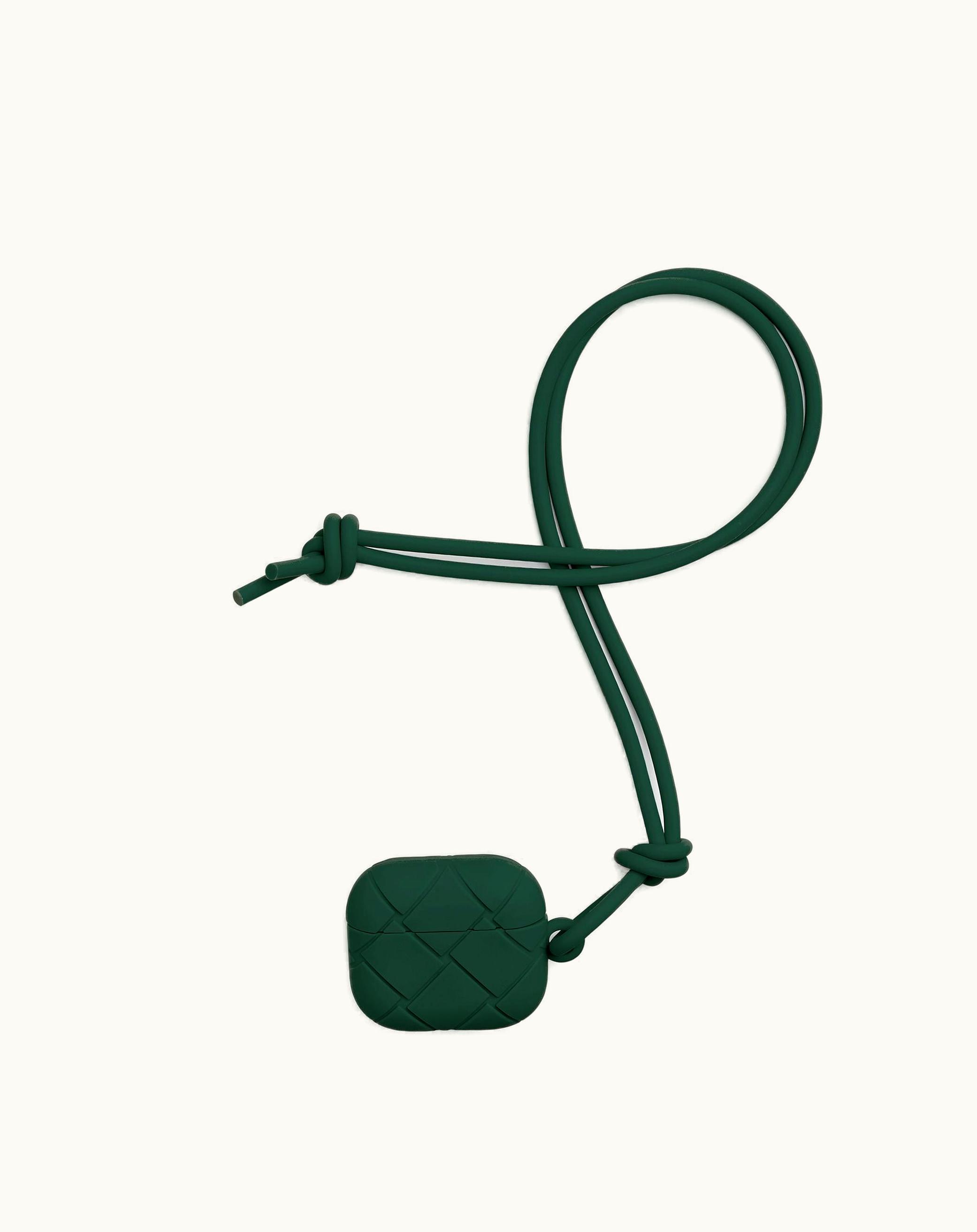Bottega Veneta Bottega Veneta Men's Airpods Case In Emerald Green