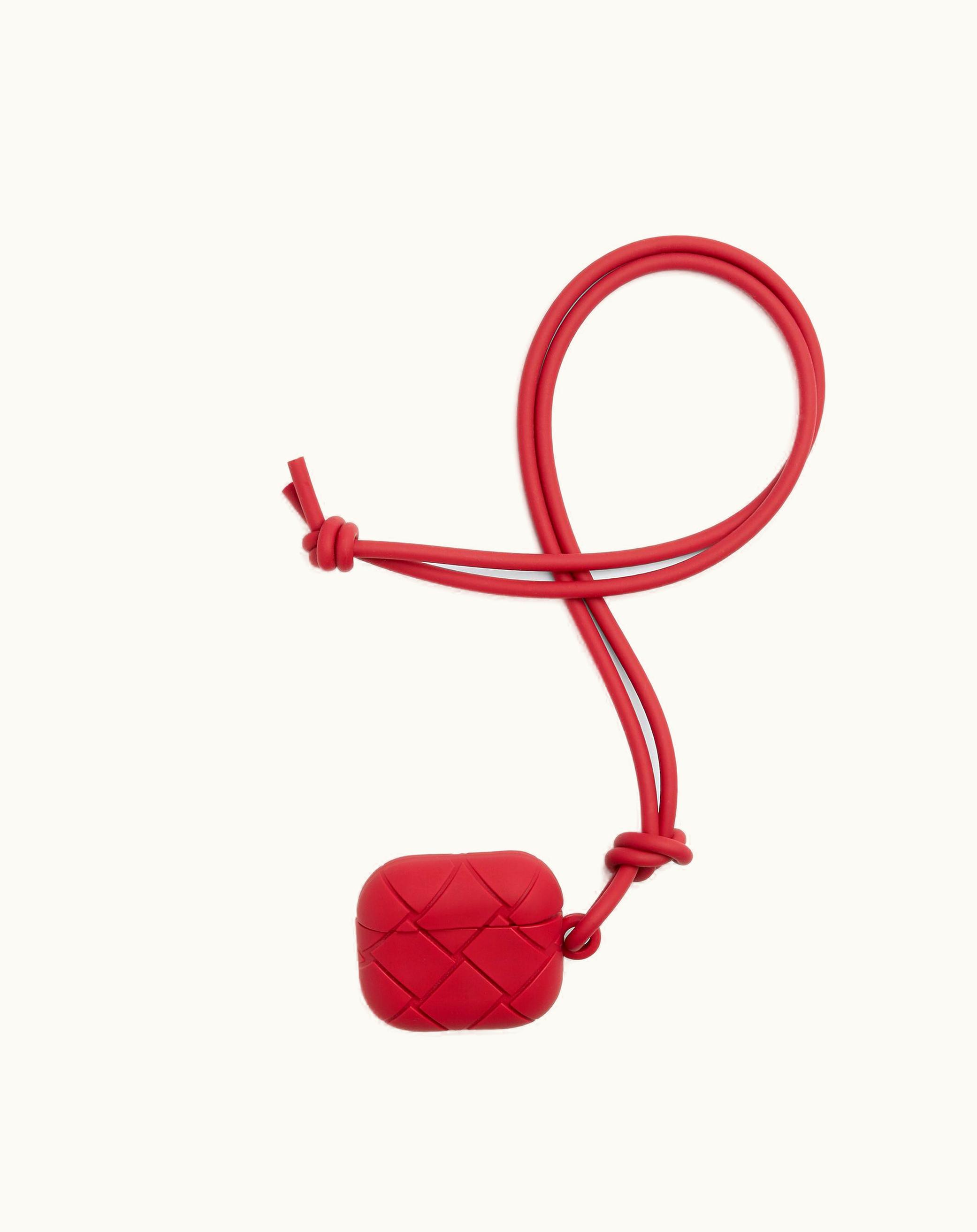 Bottega Veneta Bottega Veneta Men's Airpods Case In Apple Candy