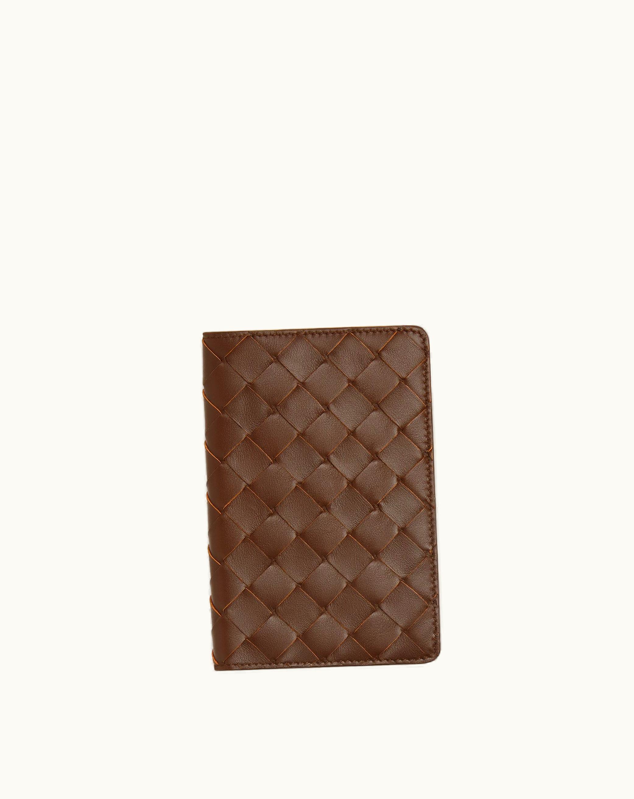 Bottega Veneta Bottega Veneta Small Intrecciato Notebook Cover In Brownie