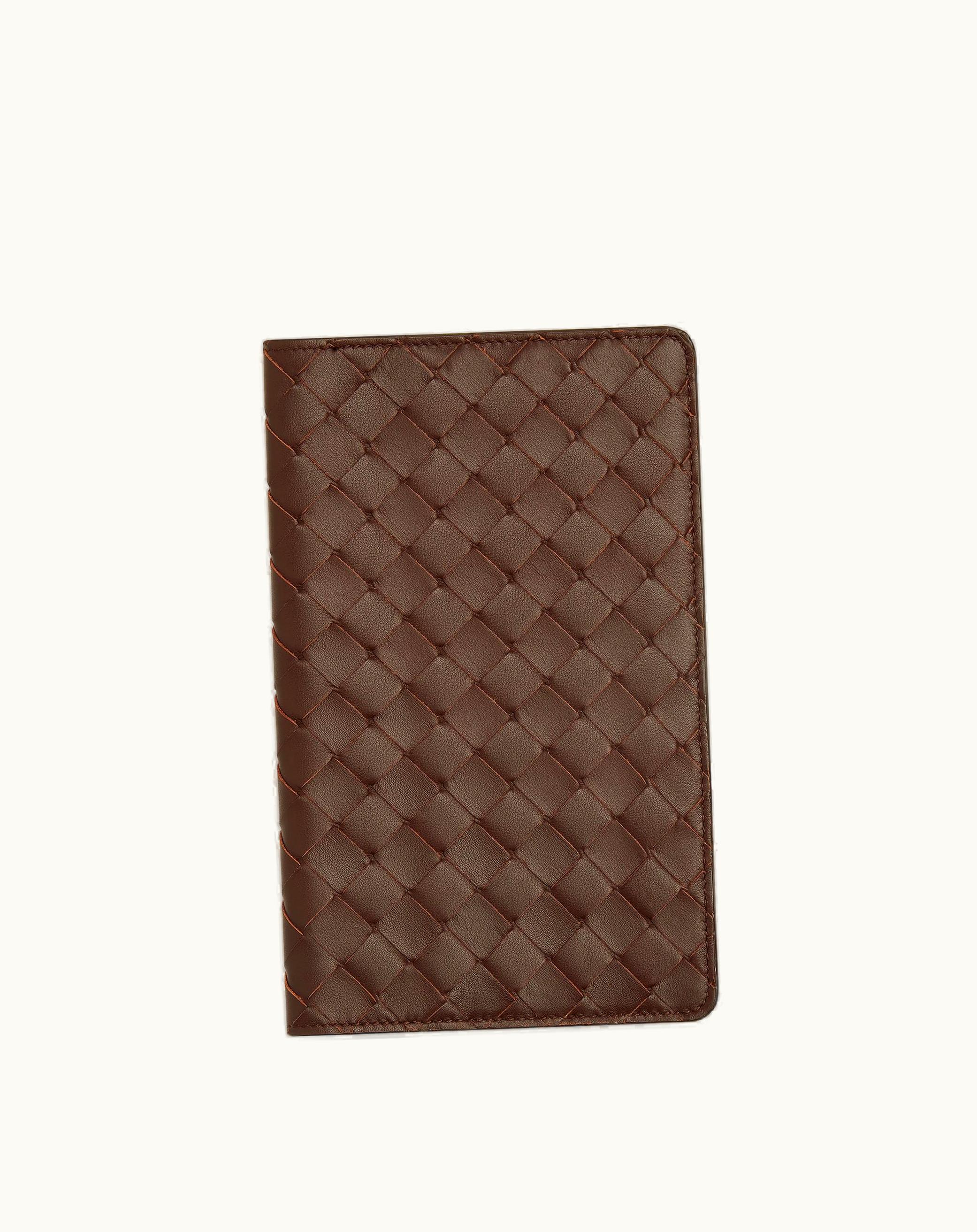 Bottega Veneta Bottega Veneta Medium Intrecciato Notebook Cover In Brownie