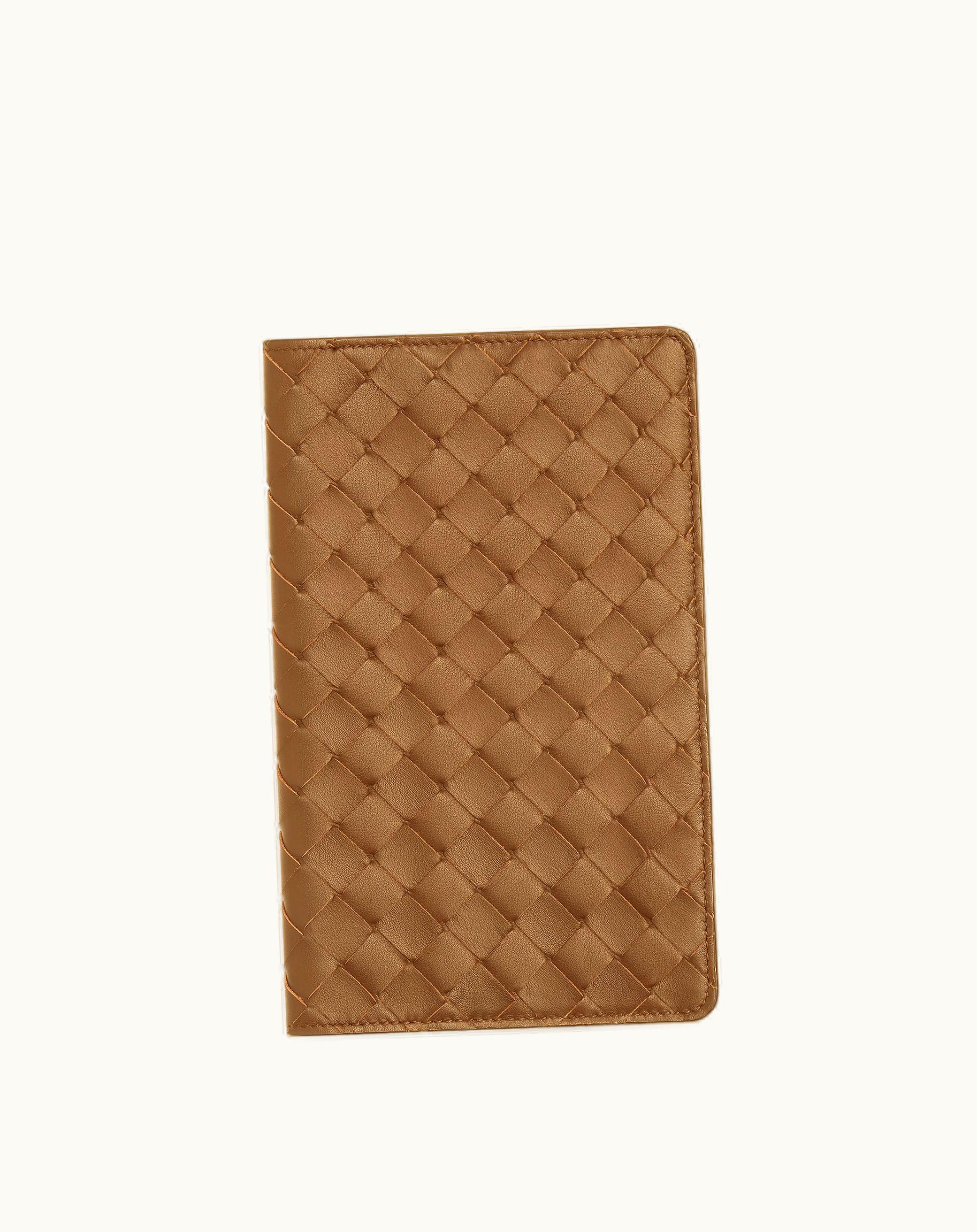 Bottega Veneta Bottega Veneta Medium Intrecciato Notebook Cover In Teak