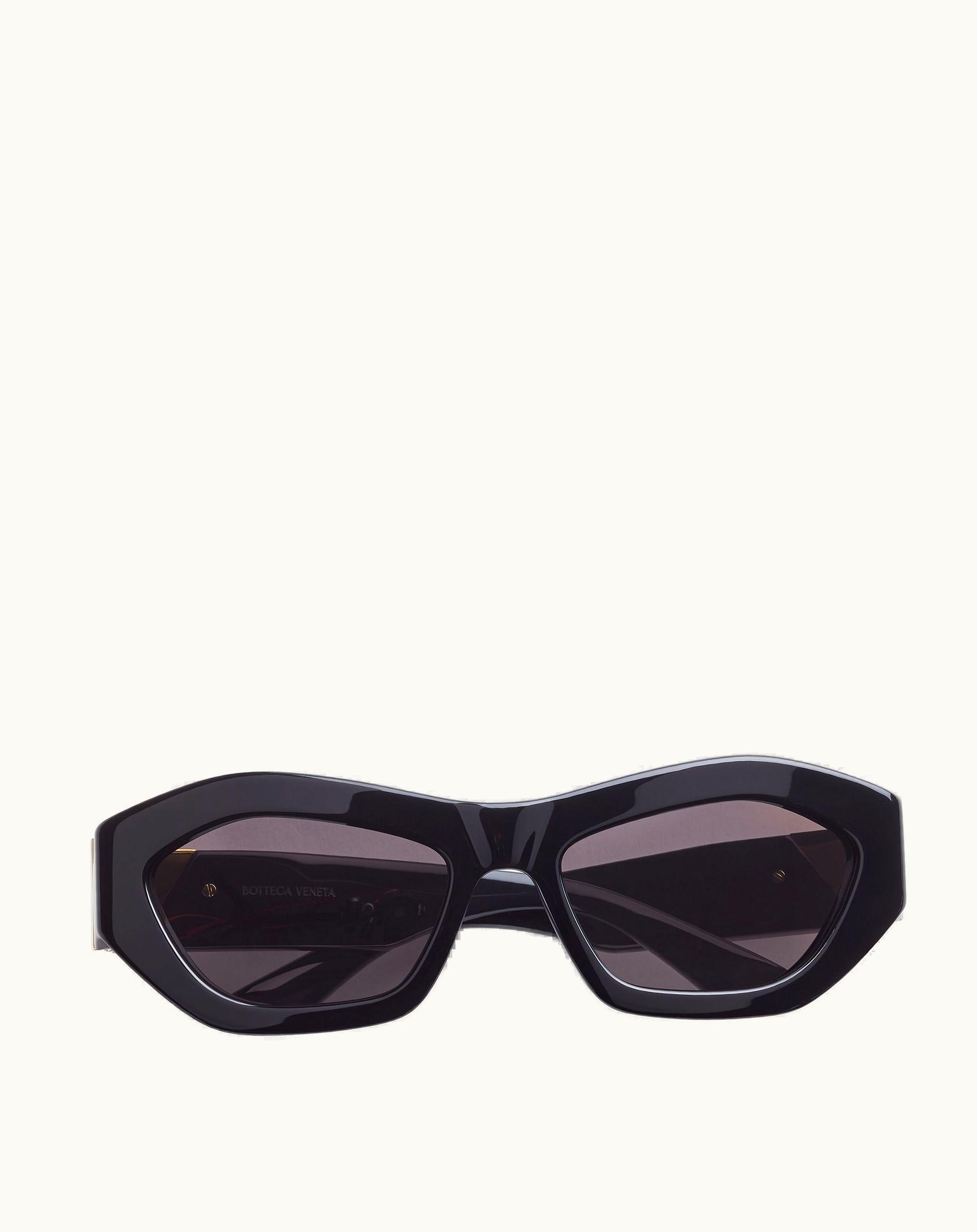 Bottega Veneta Bottega Veneta Women's Angle Hexagonal Sunglasses In Black / Grey