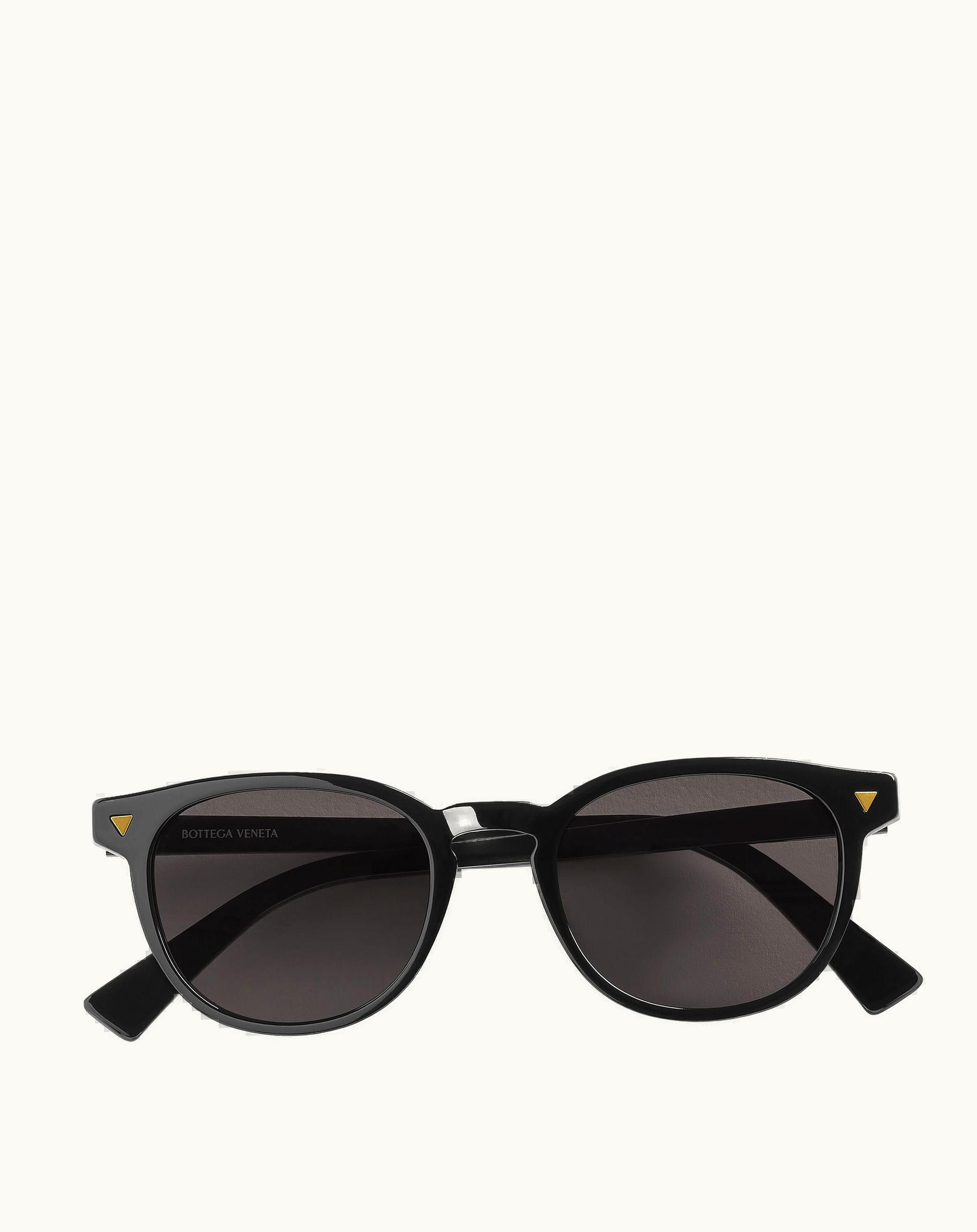 Bottega Veneta Bottega Veneta Men's Soft Recycled Acetate Panthos Sunglasses In Black / Grey