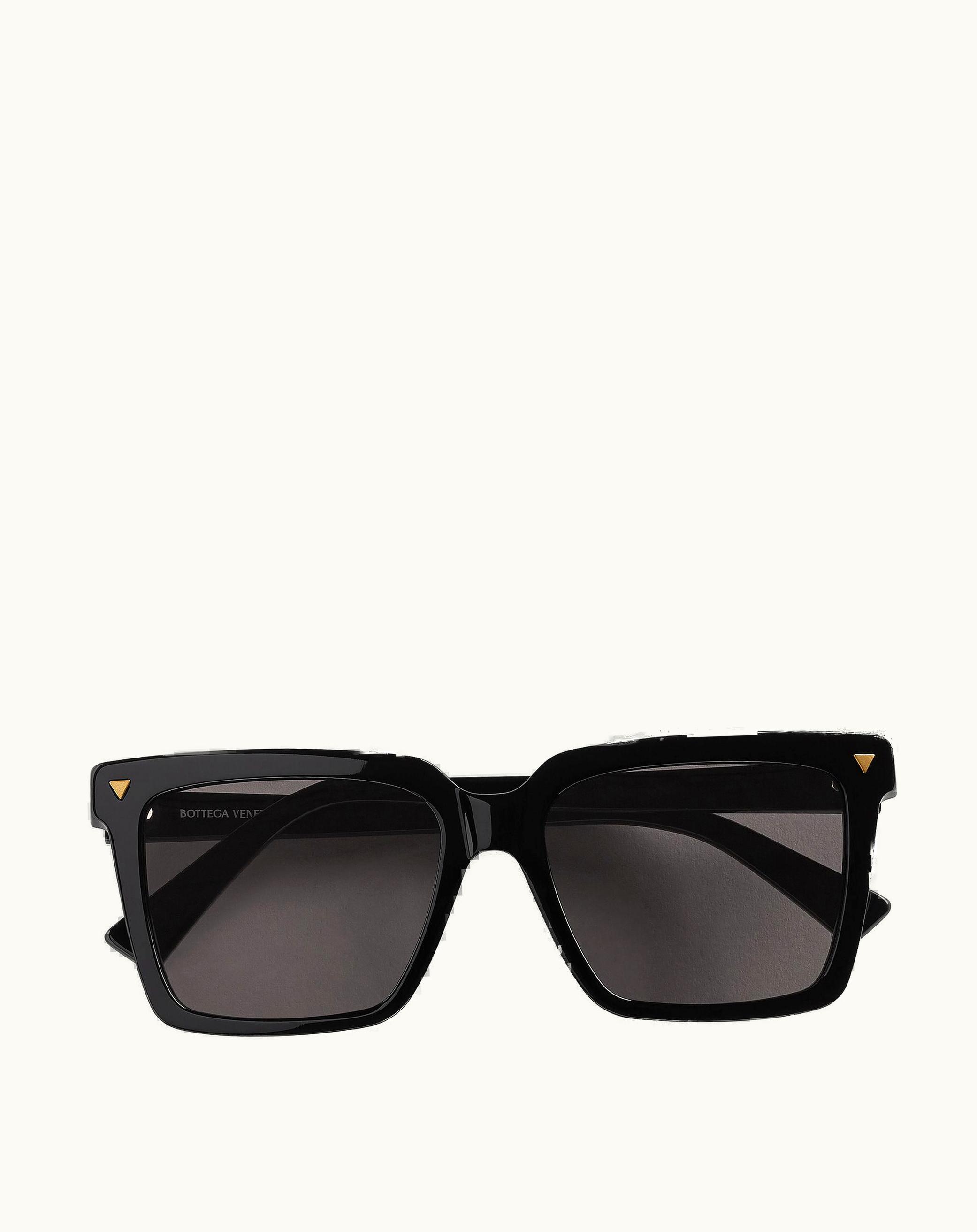 Bottega Veneta Bottega Veneta Women's Soft Recycled Acetate Square Sunglasses In Black / Grey