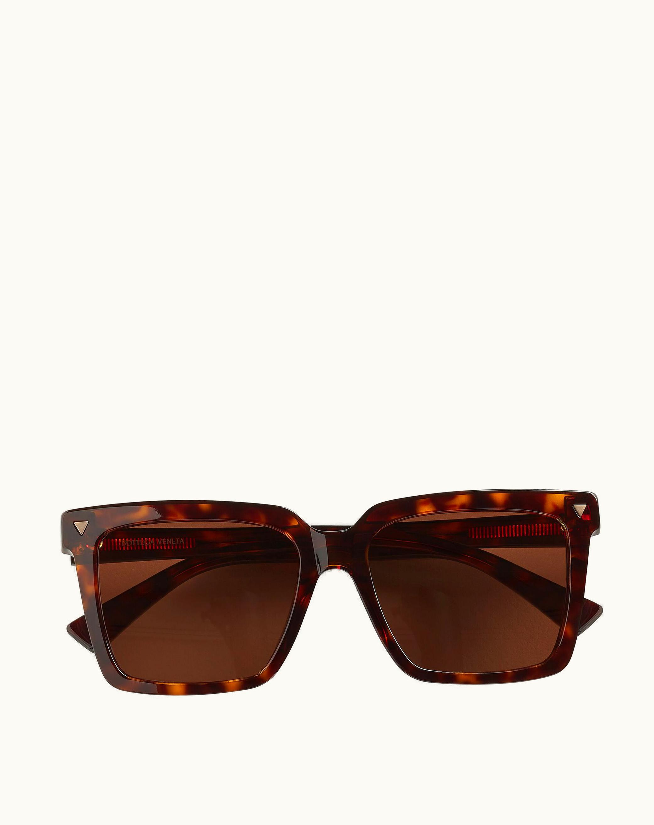 Bottega Veneta Bottega Veneta Women's Soft Recycled Acetate Square Sunglasses In Havana / Brown