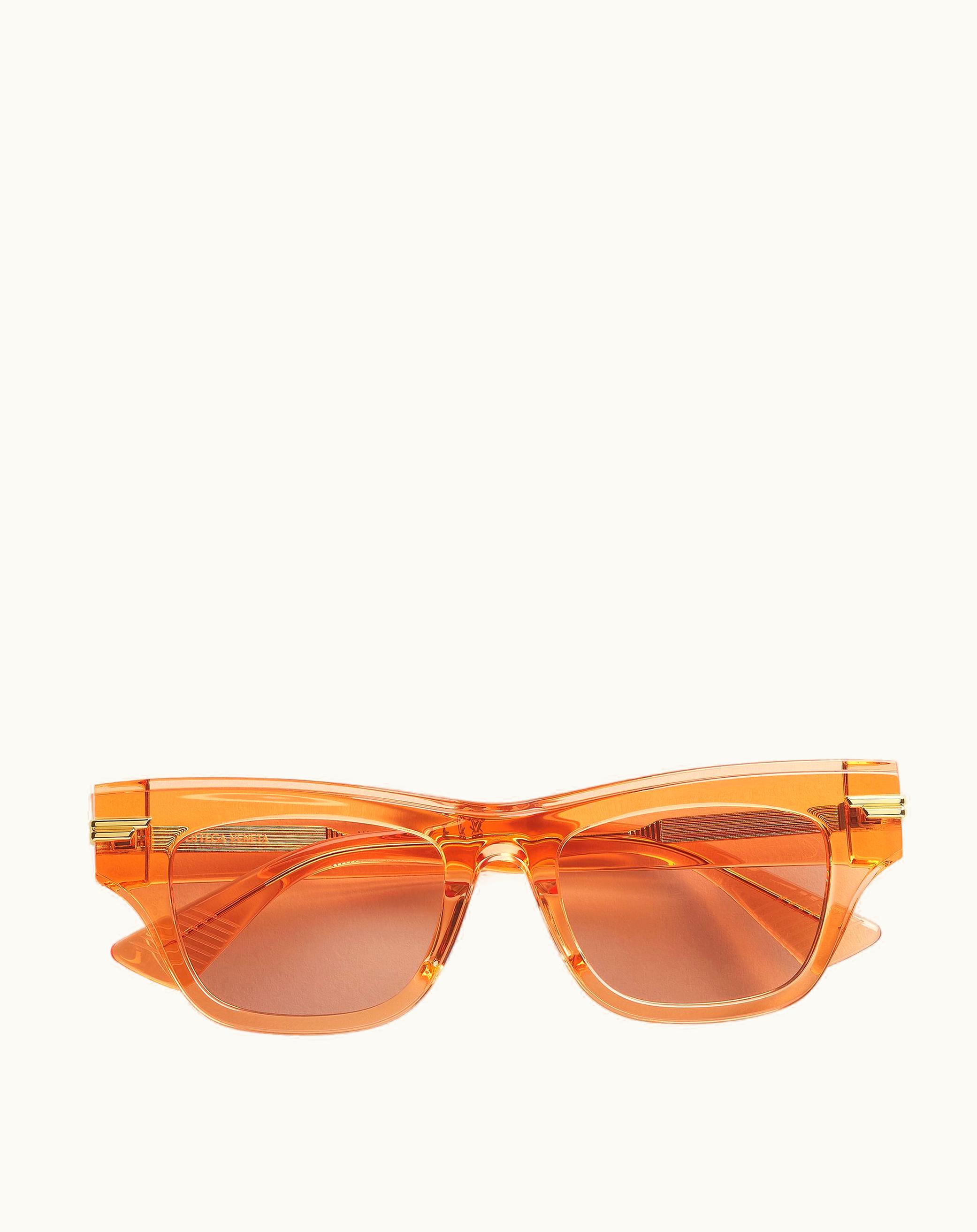 Bottega Veneta Bottega Veneta Women's Mitre Square Sunglasses In Orange / Brown