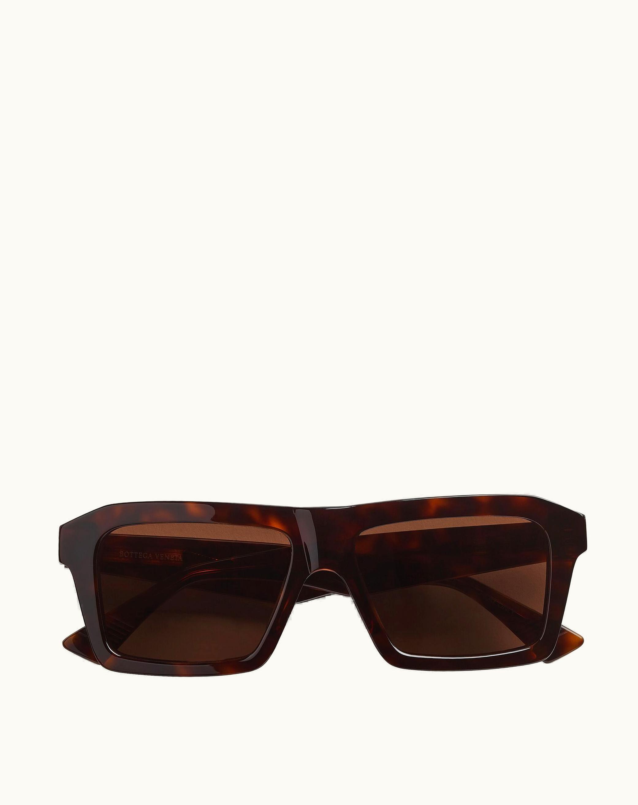 Bottega Veneta Bottega Veneta Men's Classic Square Sunglasses In Havana / Brown