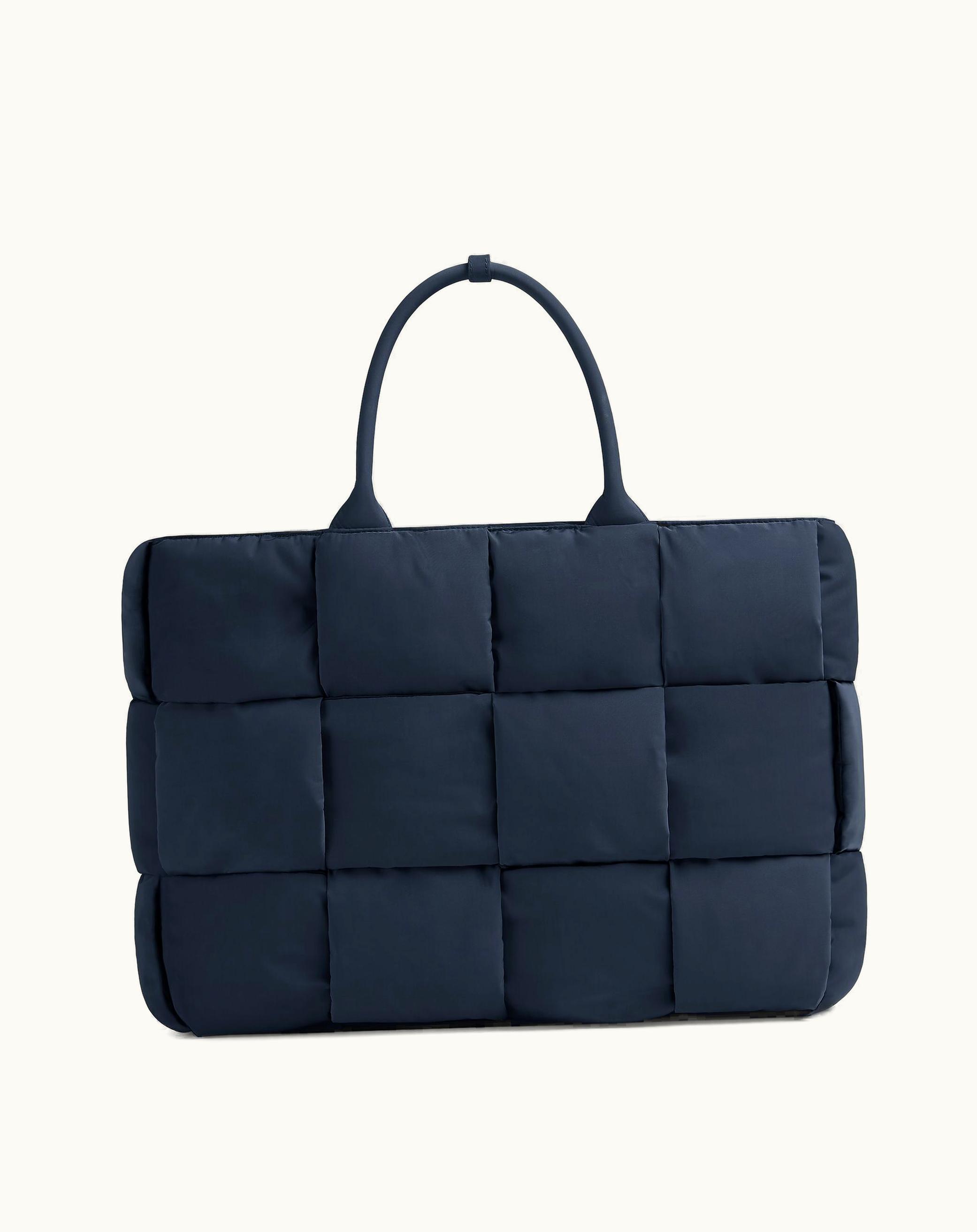 Bottega Veneta Bottega Veneta Men's Large Arco Padded Tote Bag In Abyss