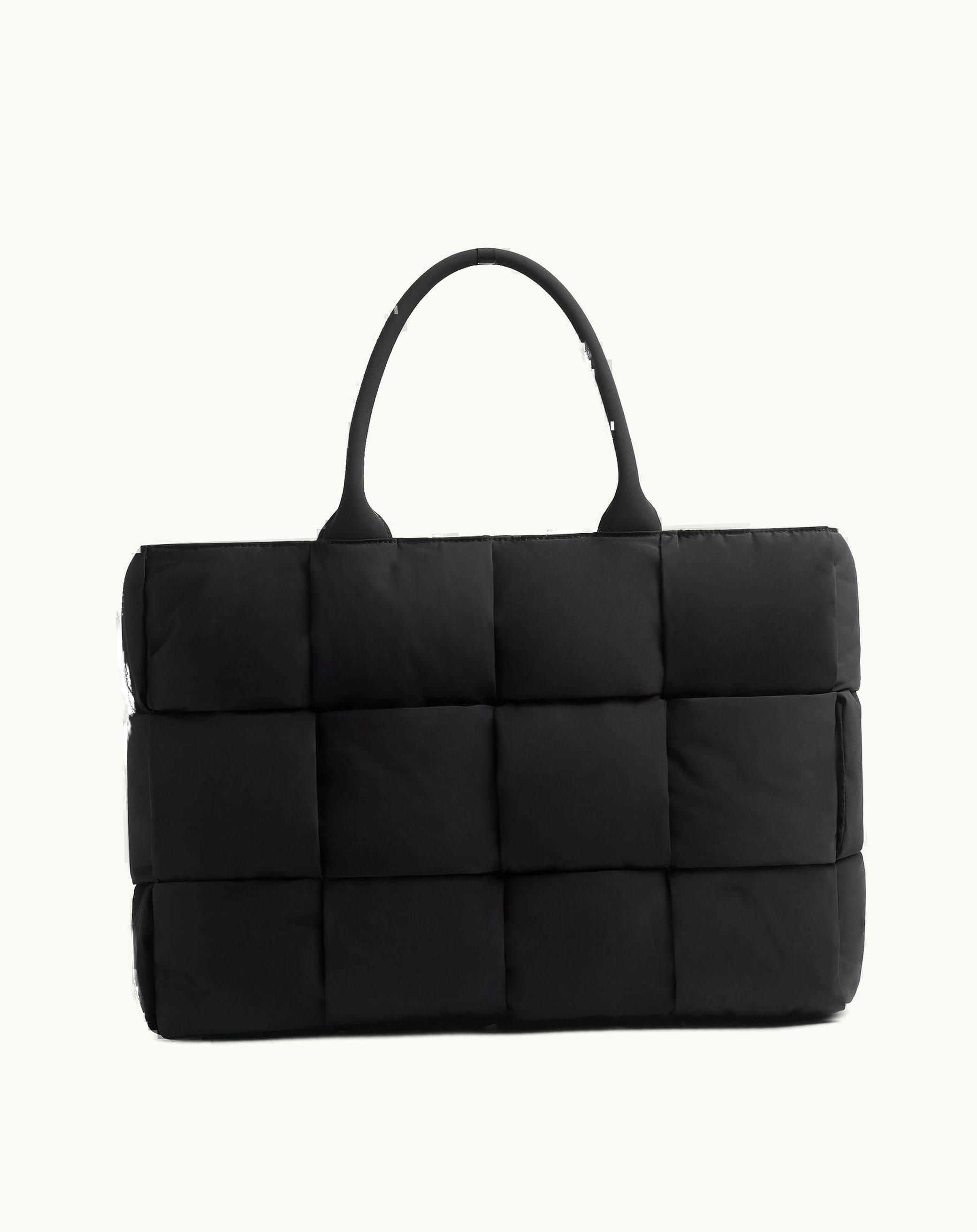 Bottega Veneta Bottega Veneta Men's Large Arco Padded Tote Bag In Black