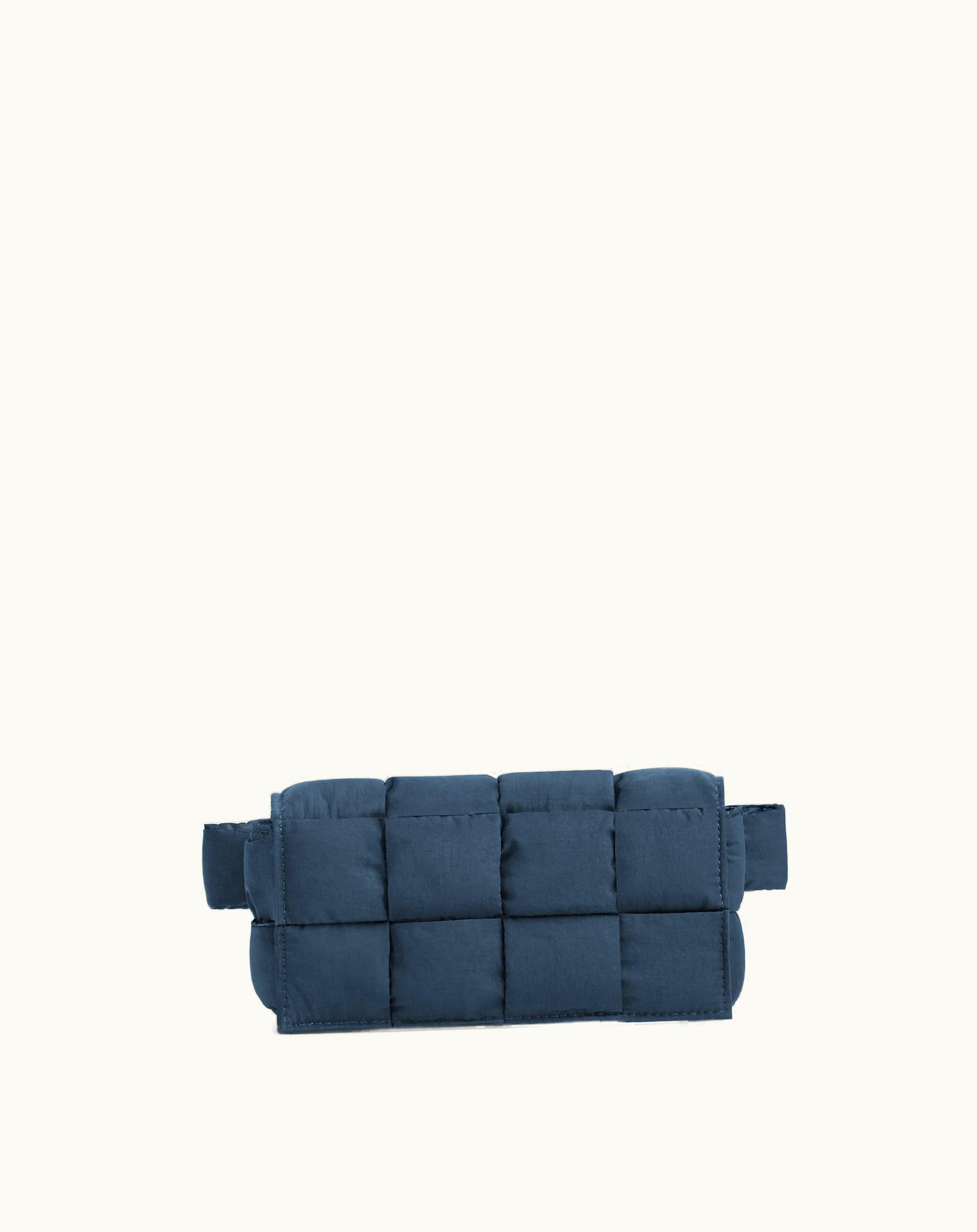 Bottega Veneta Bottega Veneta Padded Tech Cassette Belt Bag In Deep Blue / Pale Blue