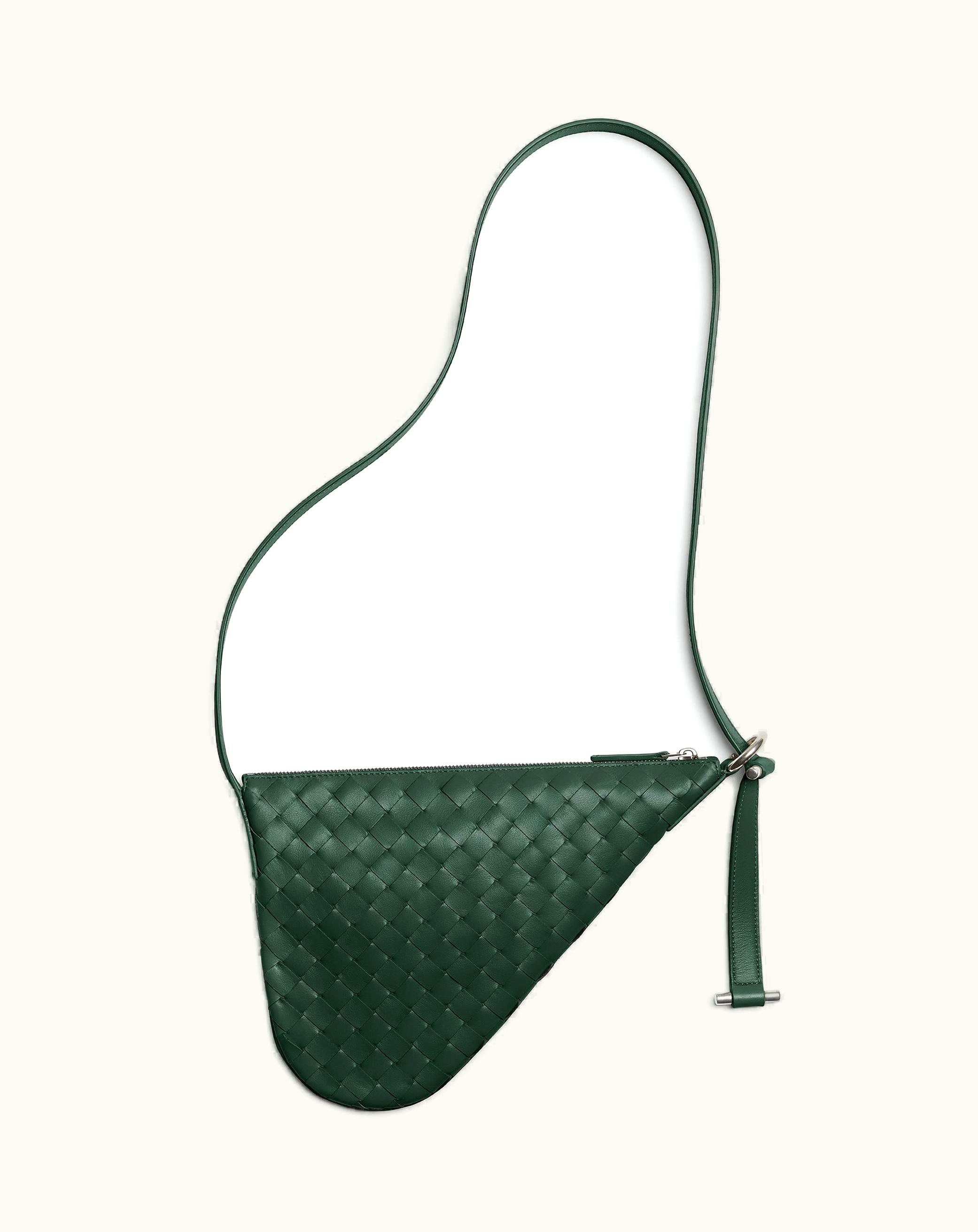 Bottega Veneta Bottega Veneta Men's Small Virgule In Emerald Green