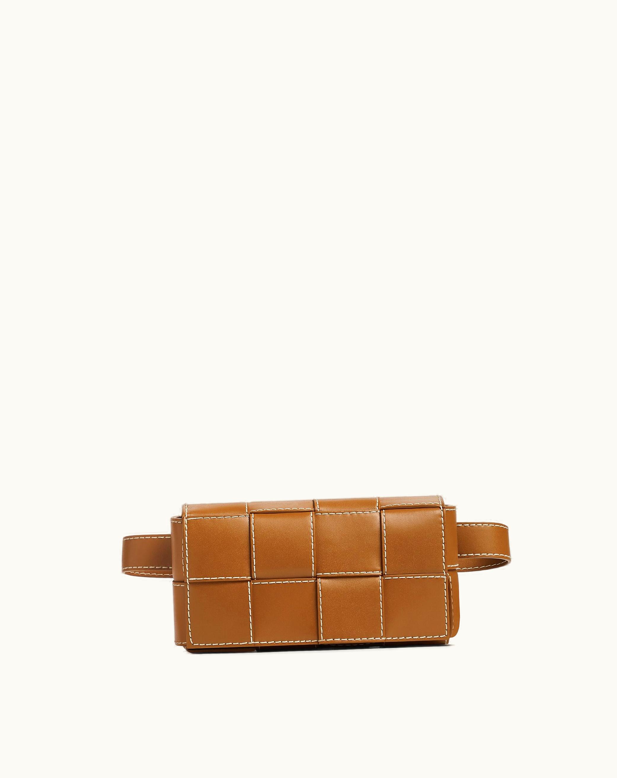 Bottega Veneta Bottega Veneta Men's Cassette Belt Bag In Wood / Natural