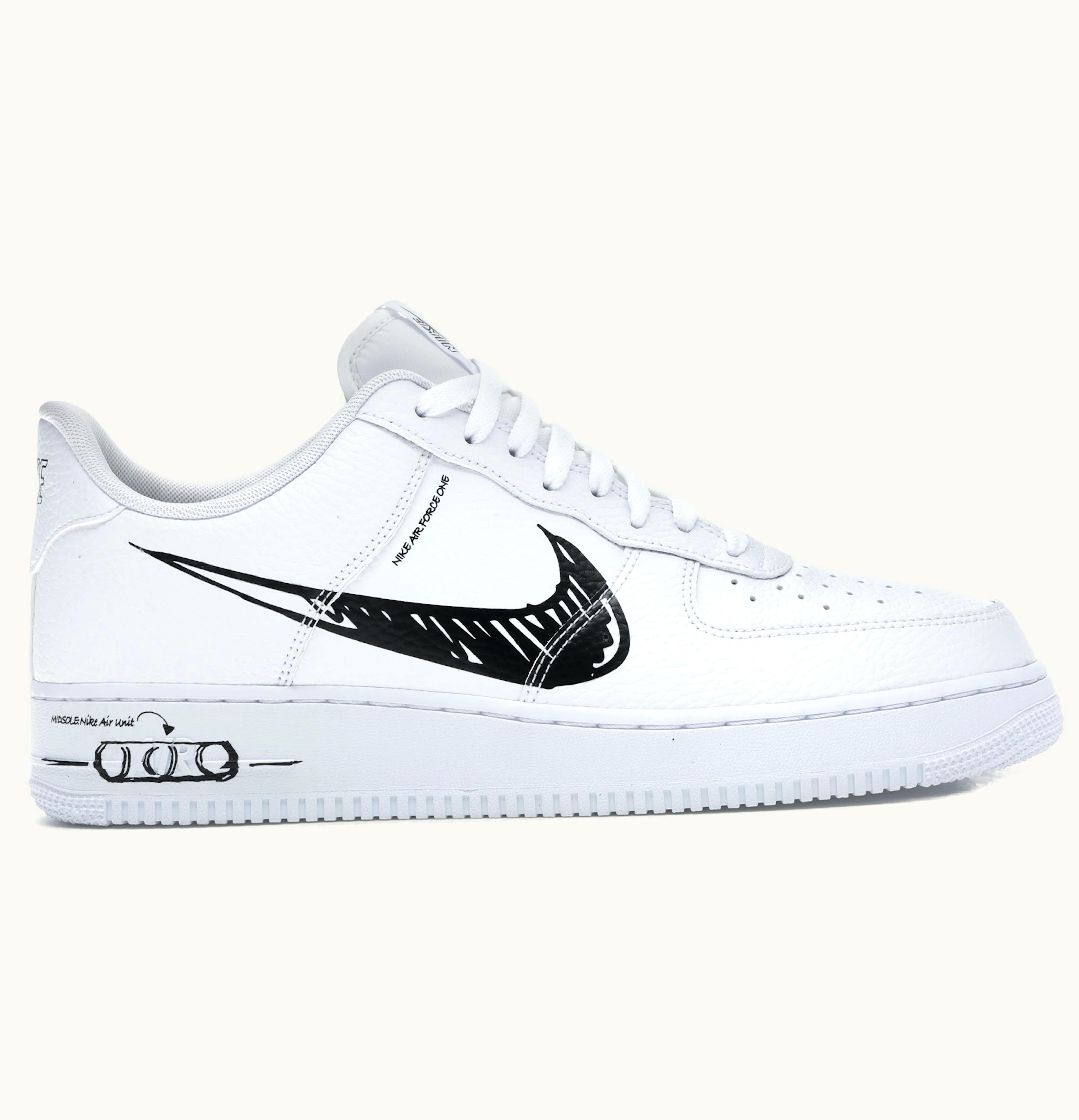 Nike Nike Air Force 1 Low Sketch White Black