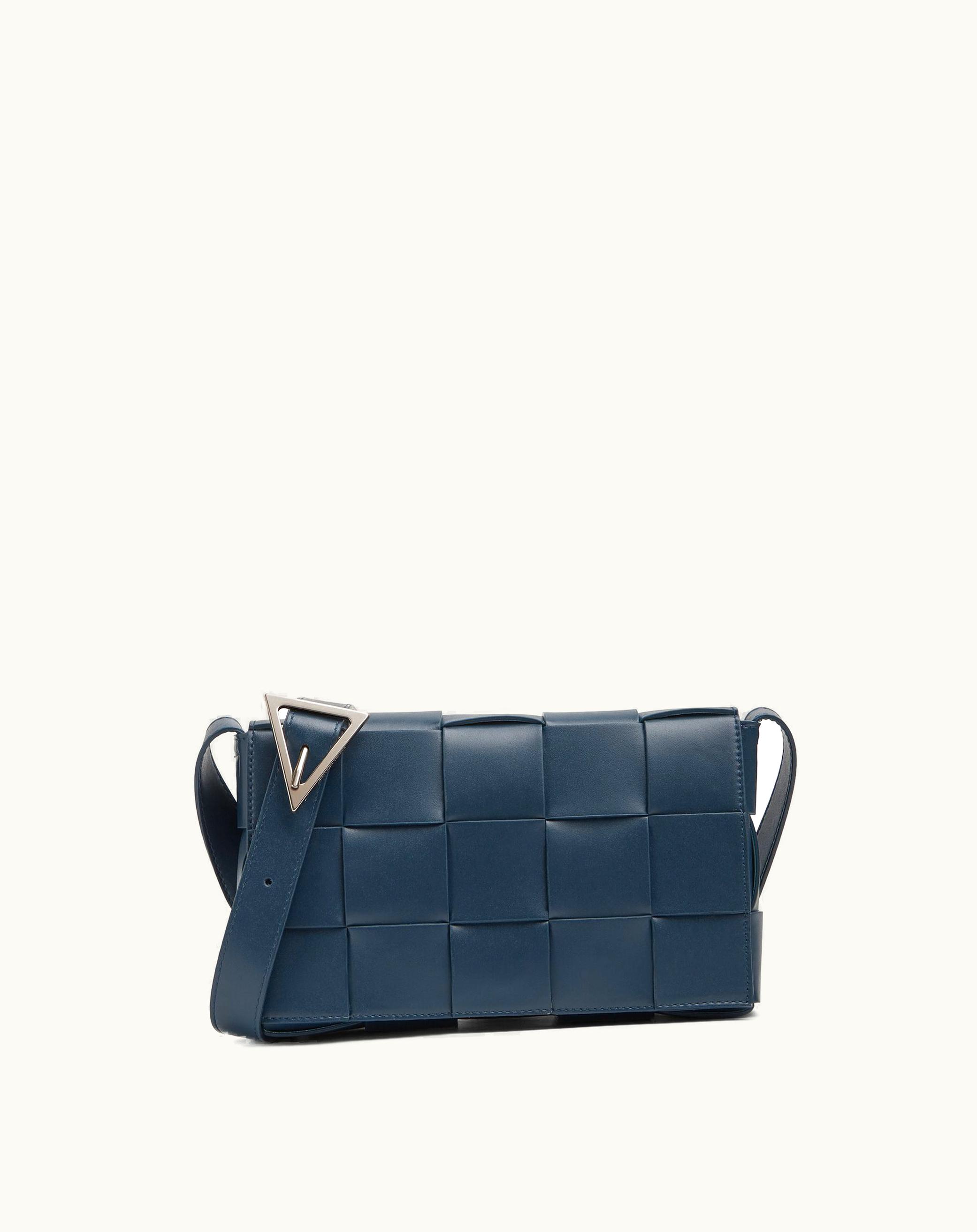 Bottega Veneta Bottega Veneta Cassette In Deep Blue / Pale Blue
