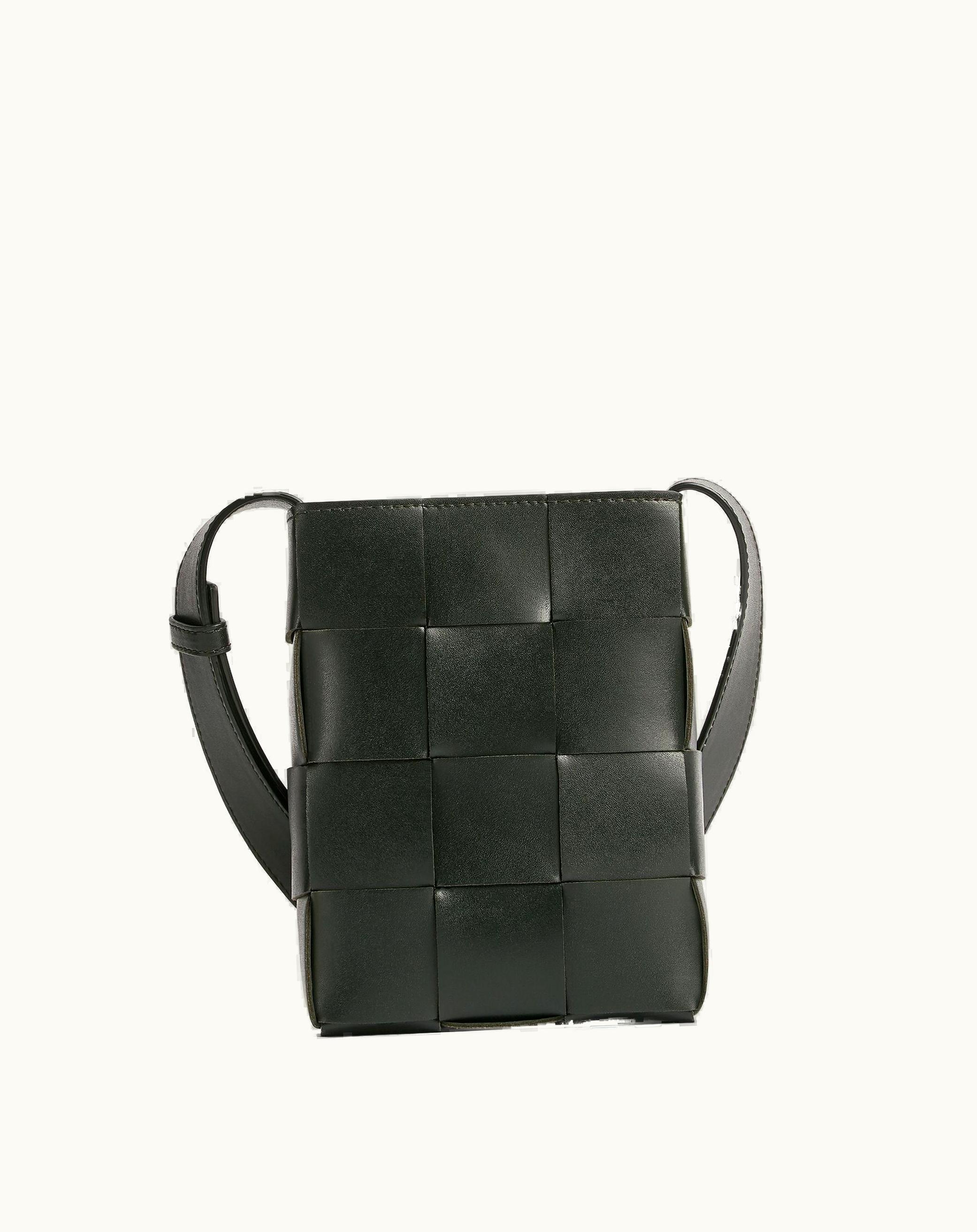 Bottega Veneta Bottega Veneta Men's Mini Cassette Cross-Body Bag In Dark Green