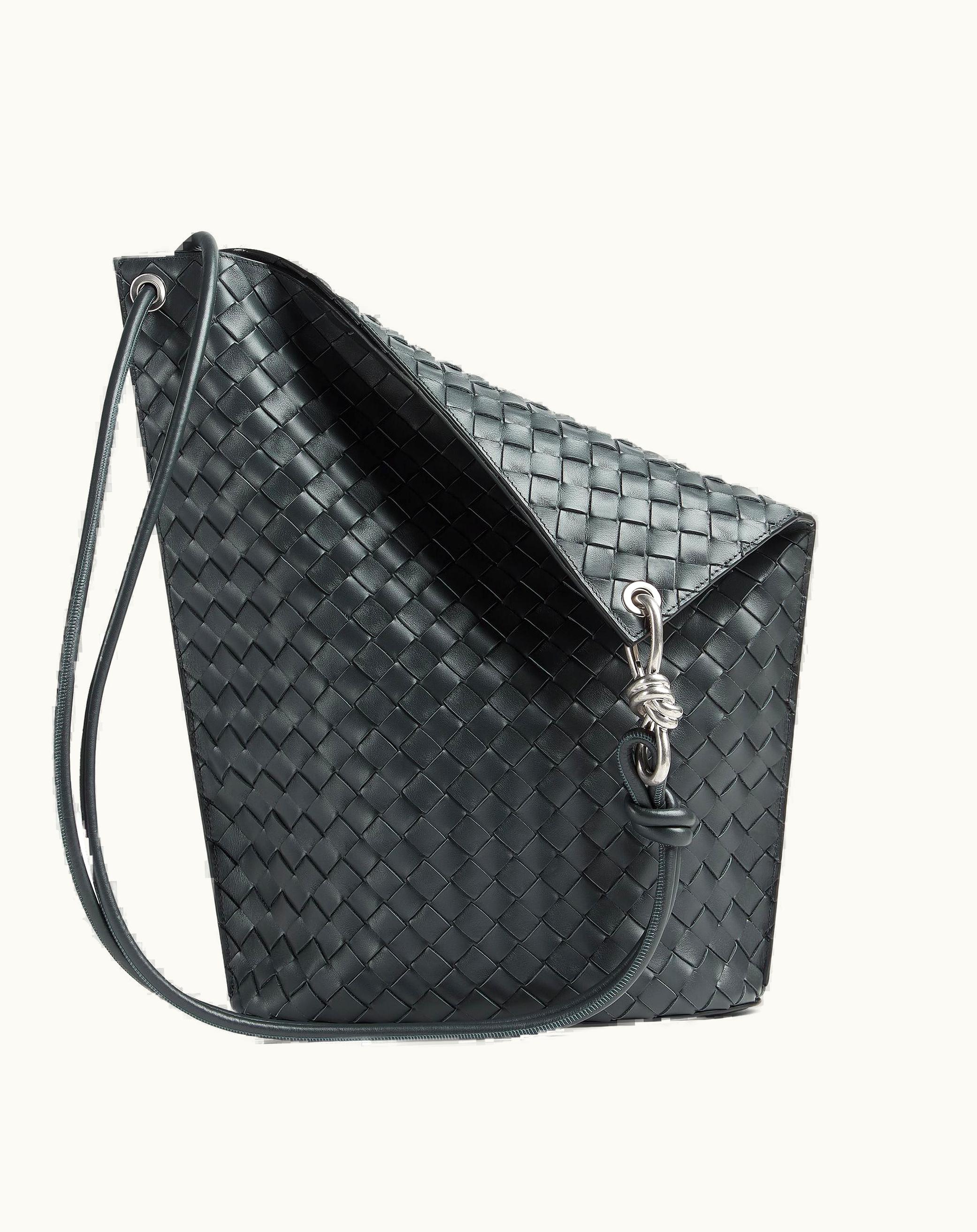 Bottega Veneta Bottega Veneta Men's Medium Knot Bucket In Ardoise