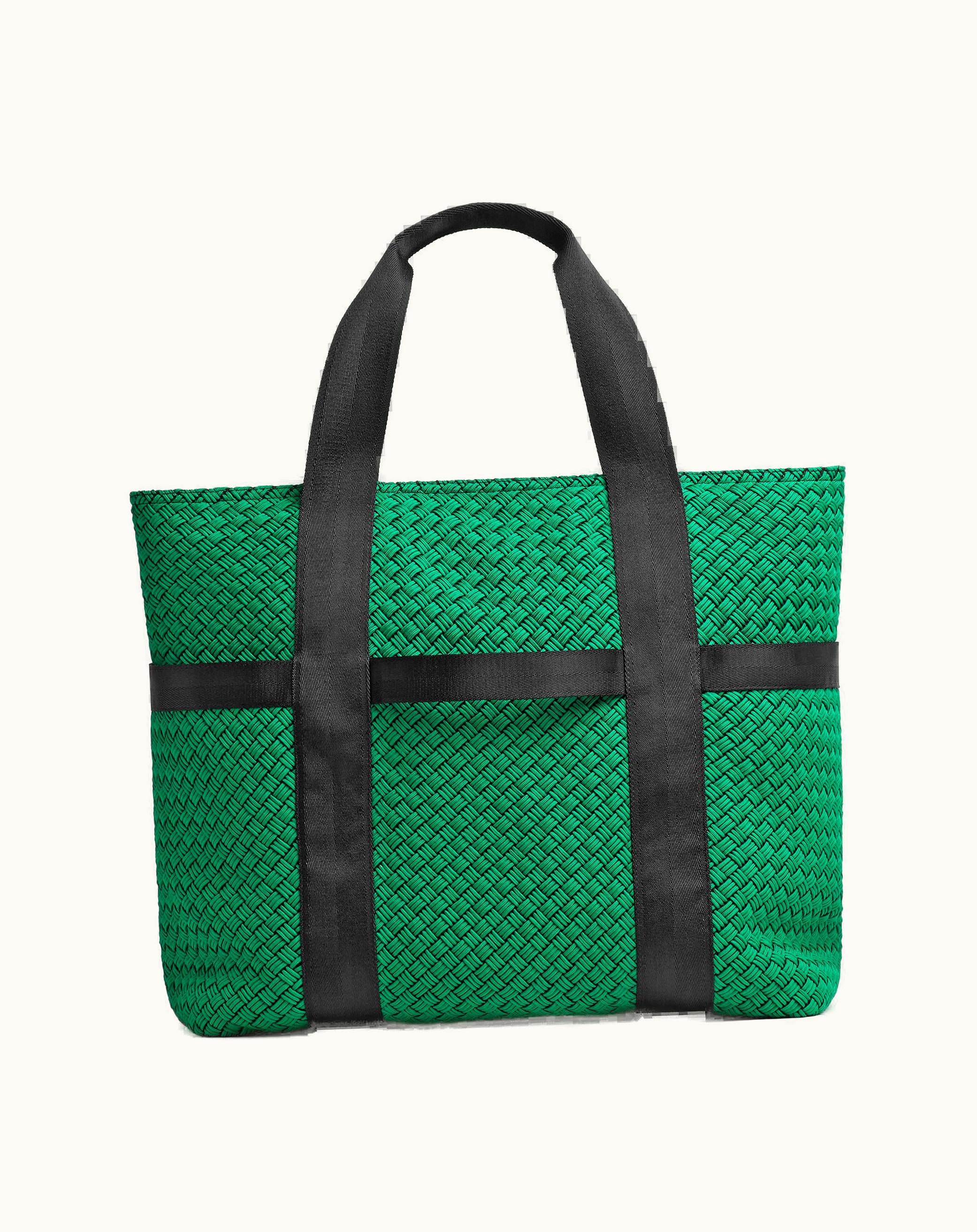 Bottega Veneta Bottega Veneta Men's Voyager Zipped Tote In Parakeet / Deep Black