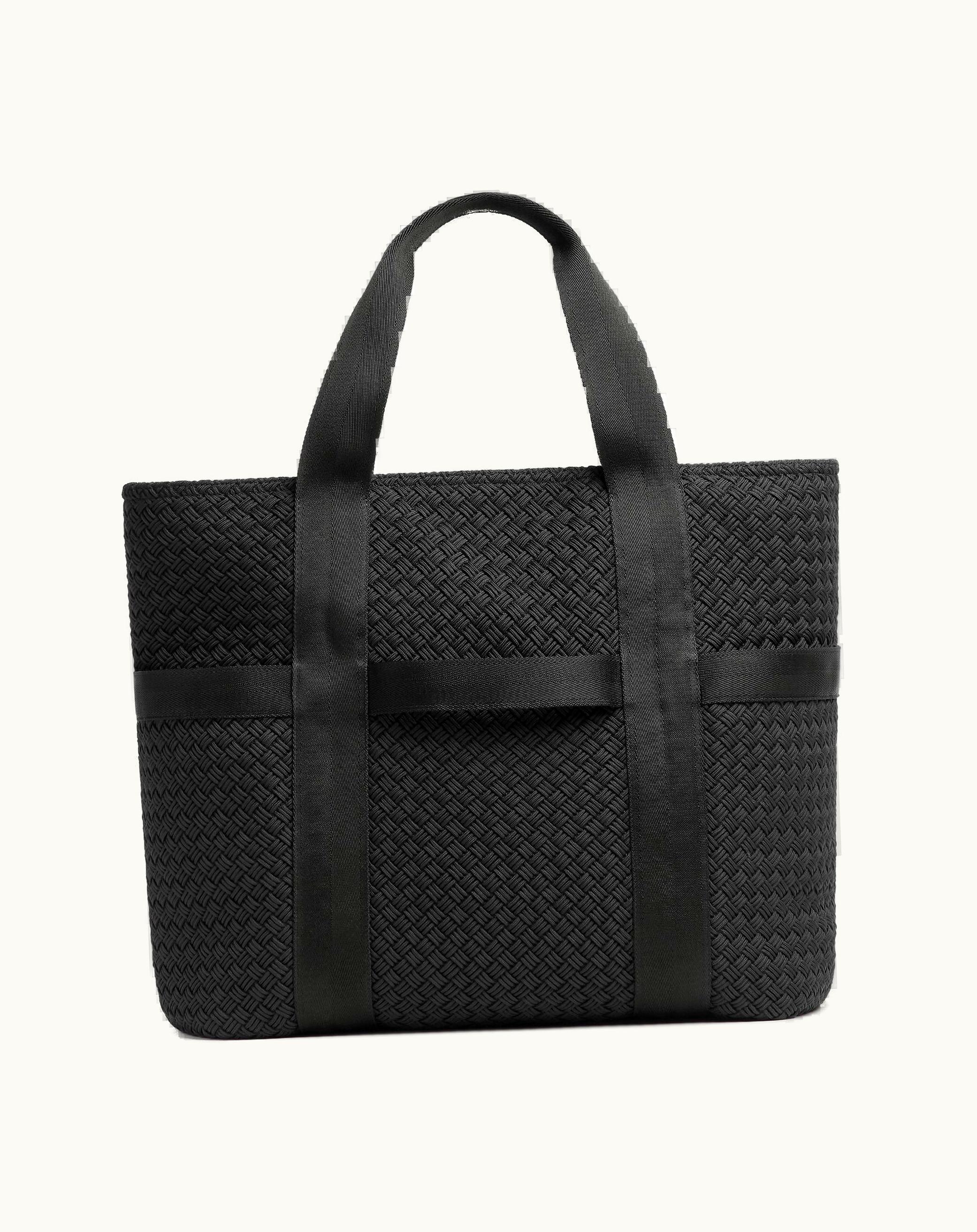 Bottega Veneta Bottega Veneta Men's Voyager Zipped Tote In Black / Deep Black