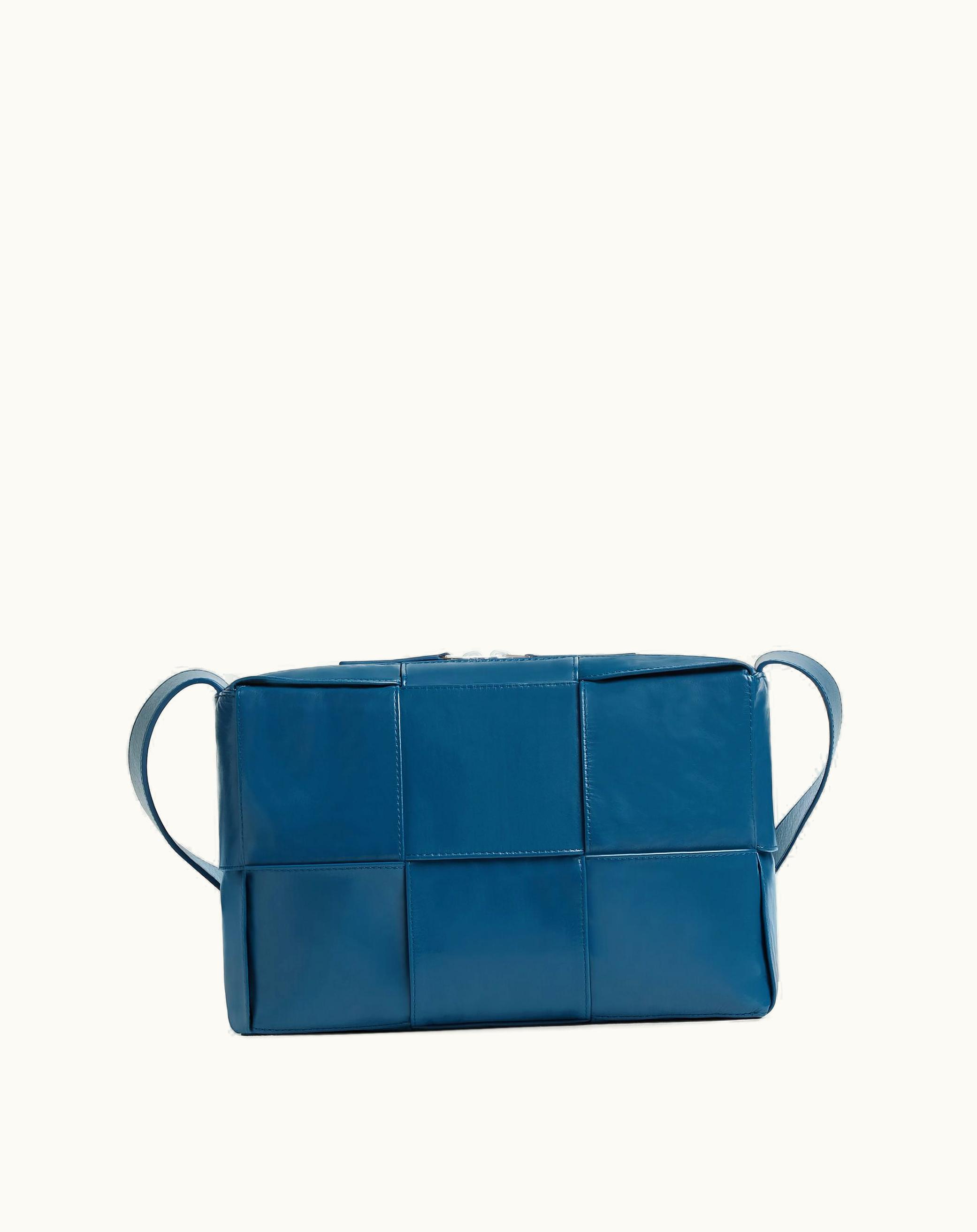 Bottega Veneta Bottega Veneta Men's Medium Arco Camera Bag In Deep Pacific