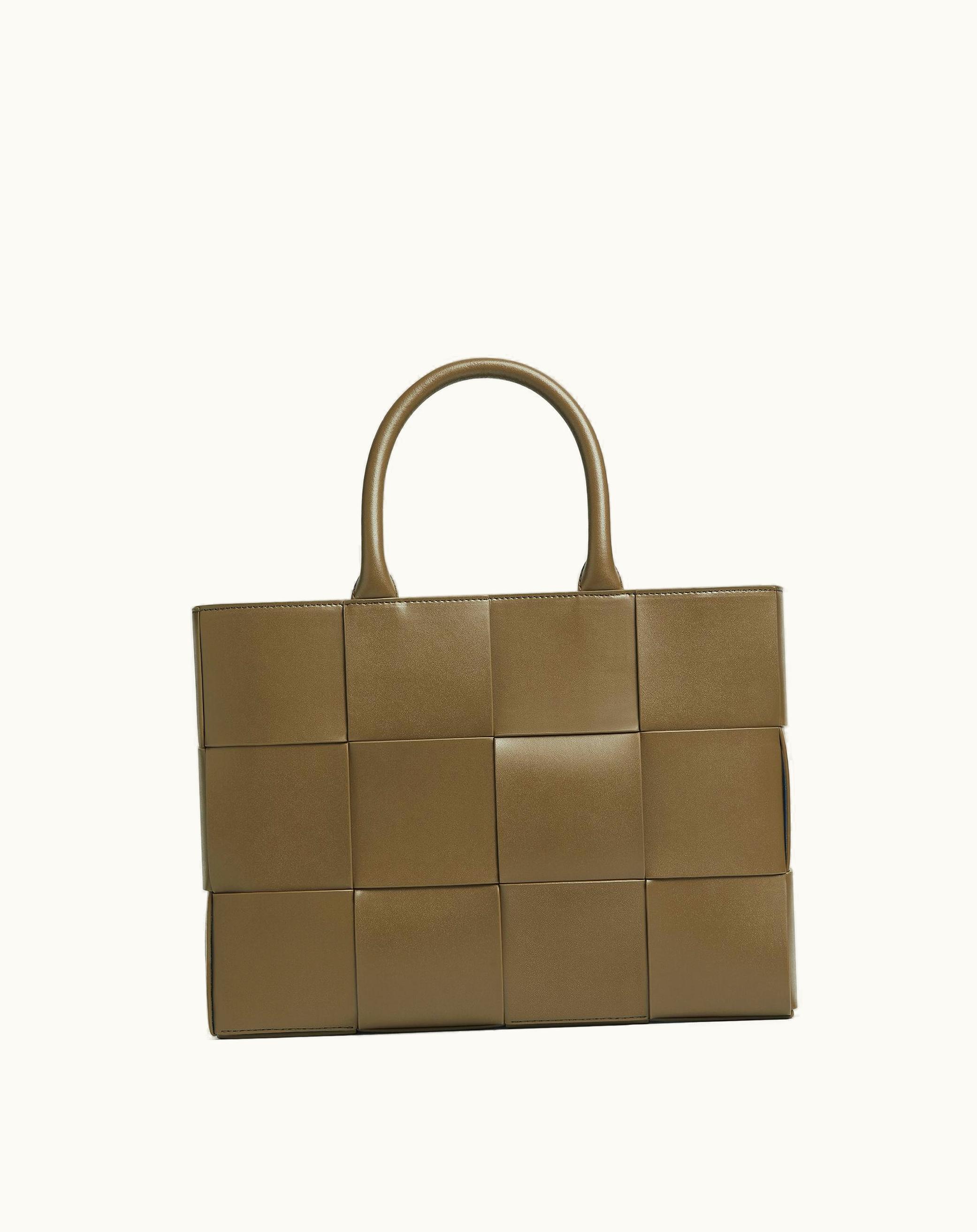 Bottega Veneta Bottega Veneta Men's Small Arco Tote Bag With Strap In Argil / Deep Pacific