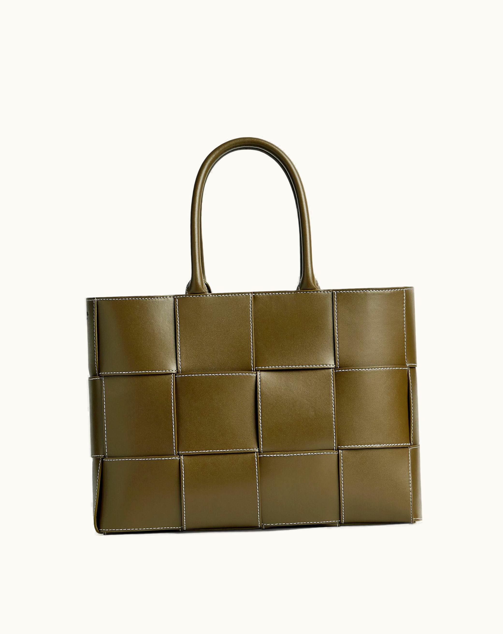 Bottega Veneta Bottega Veneta Men's Medium Arco Tote Bag In Mud