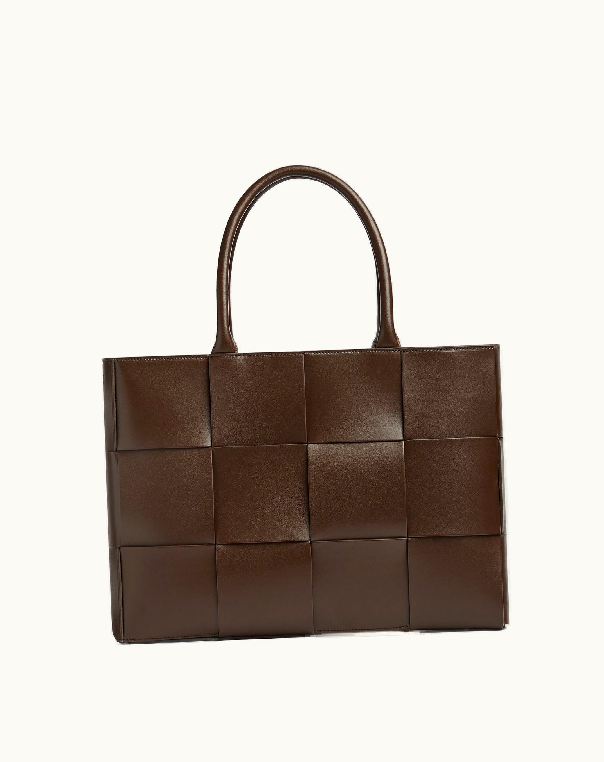 Bottega Veneta Bottega Veneta Men's Medium Arco Tote Bag In Light Brown / Cruise