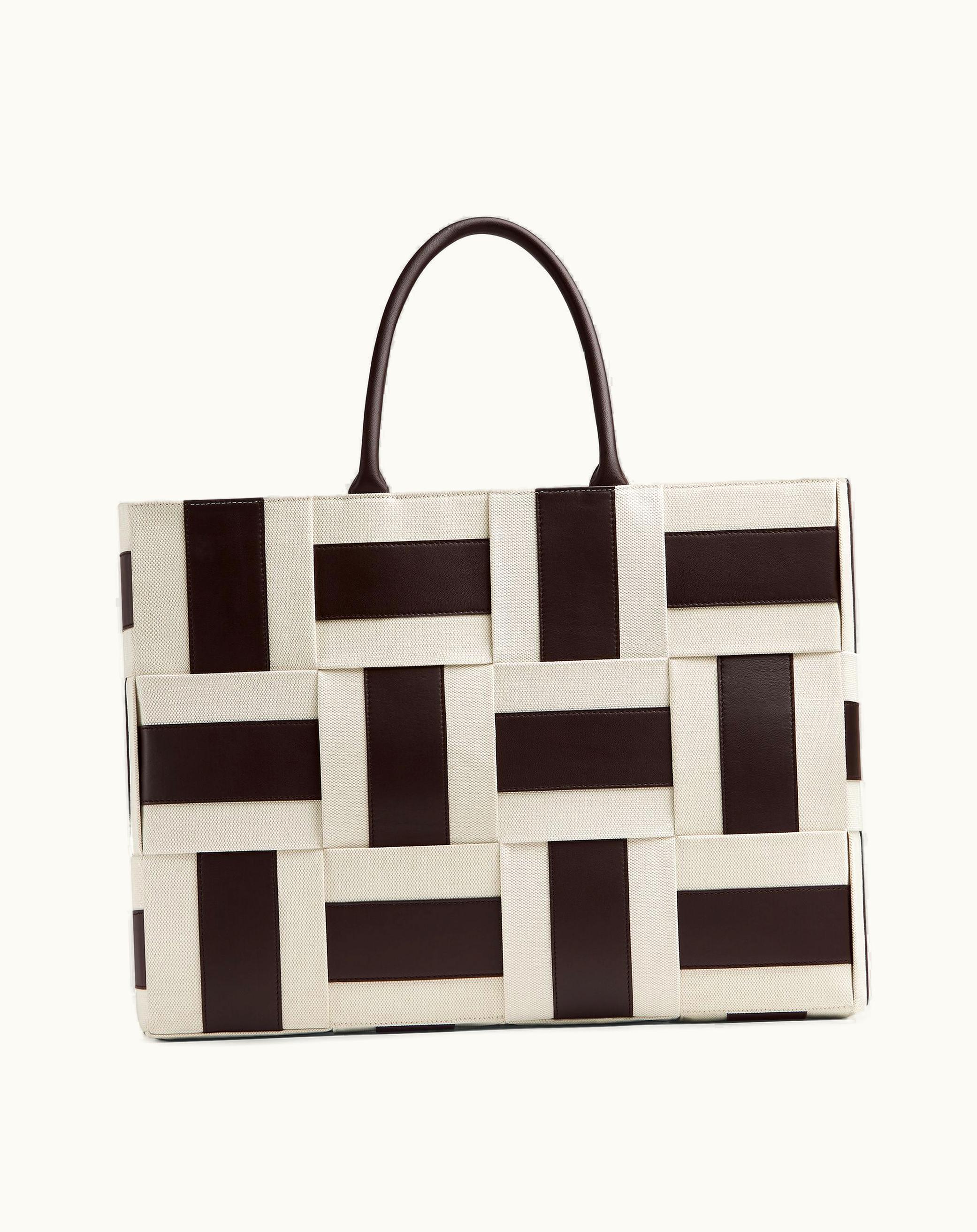 Bottega Veneta Bottega Veneta Men's Large Arco Tote Bag In Natural / Fondant