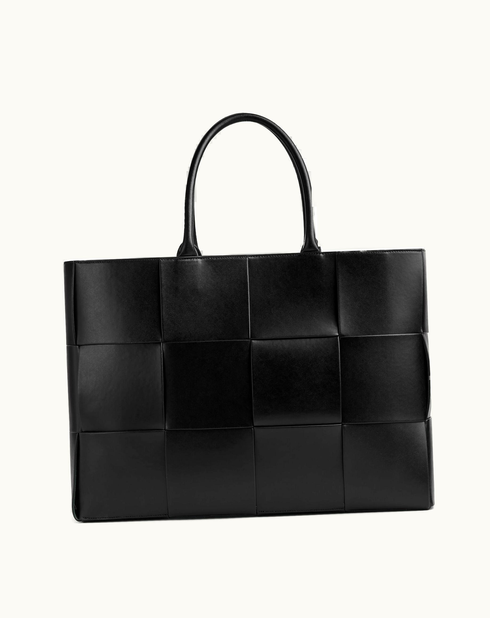 Bottega Veneta Bottega Veneta Men's Large Arco Tote Bag In Black / Parakeet
